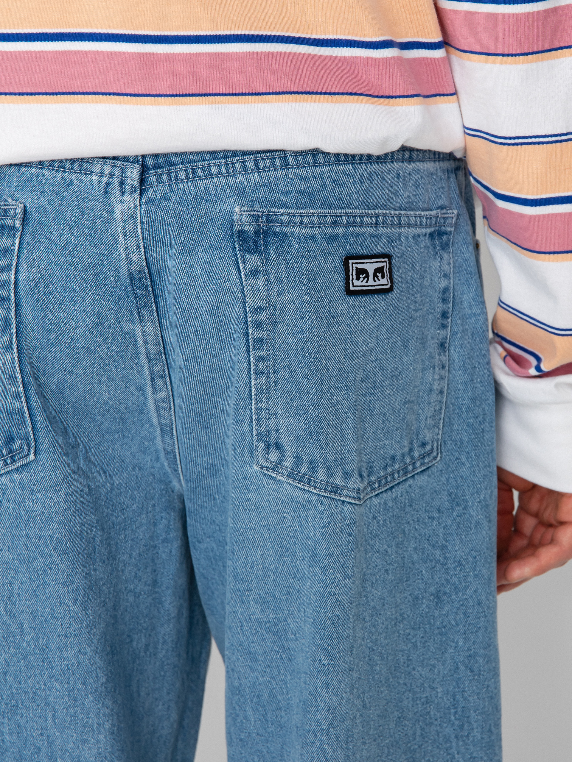 Kalhoty OBEY Bigwig (light indigo)