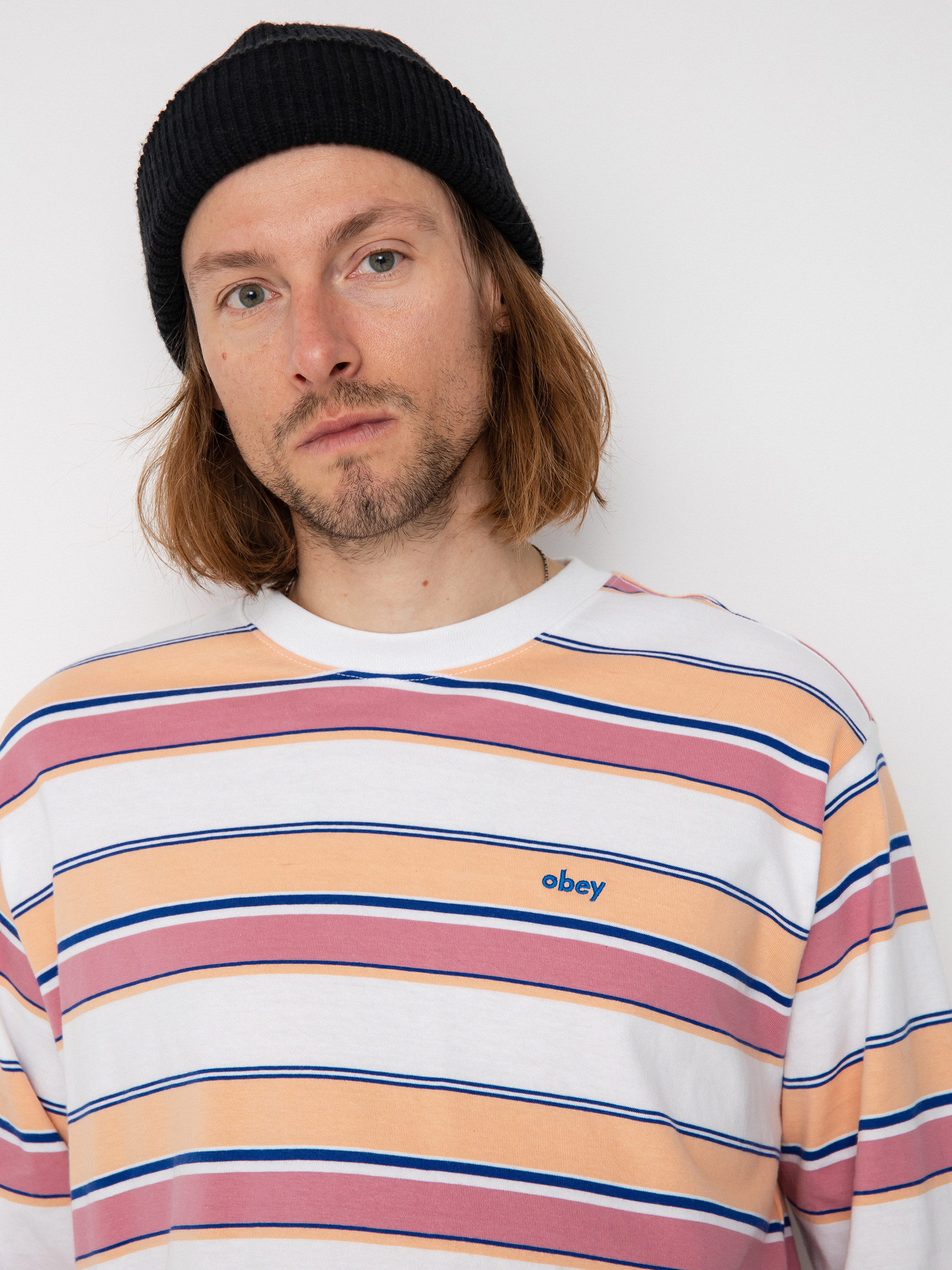 Triko OBEY Direct (white multi)