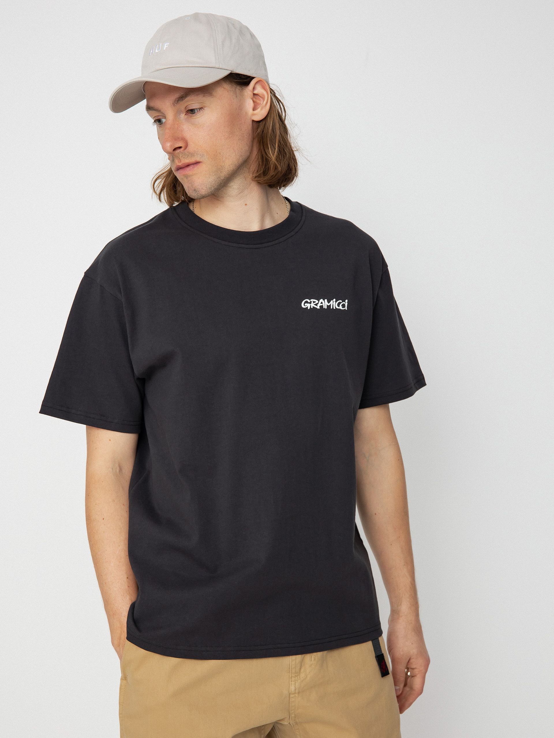 Tričko Gramicci Flower (vintage black)