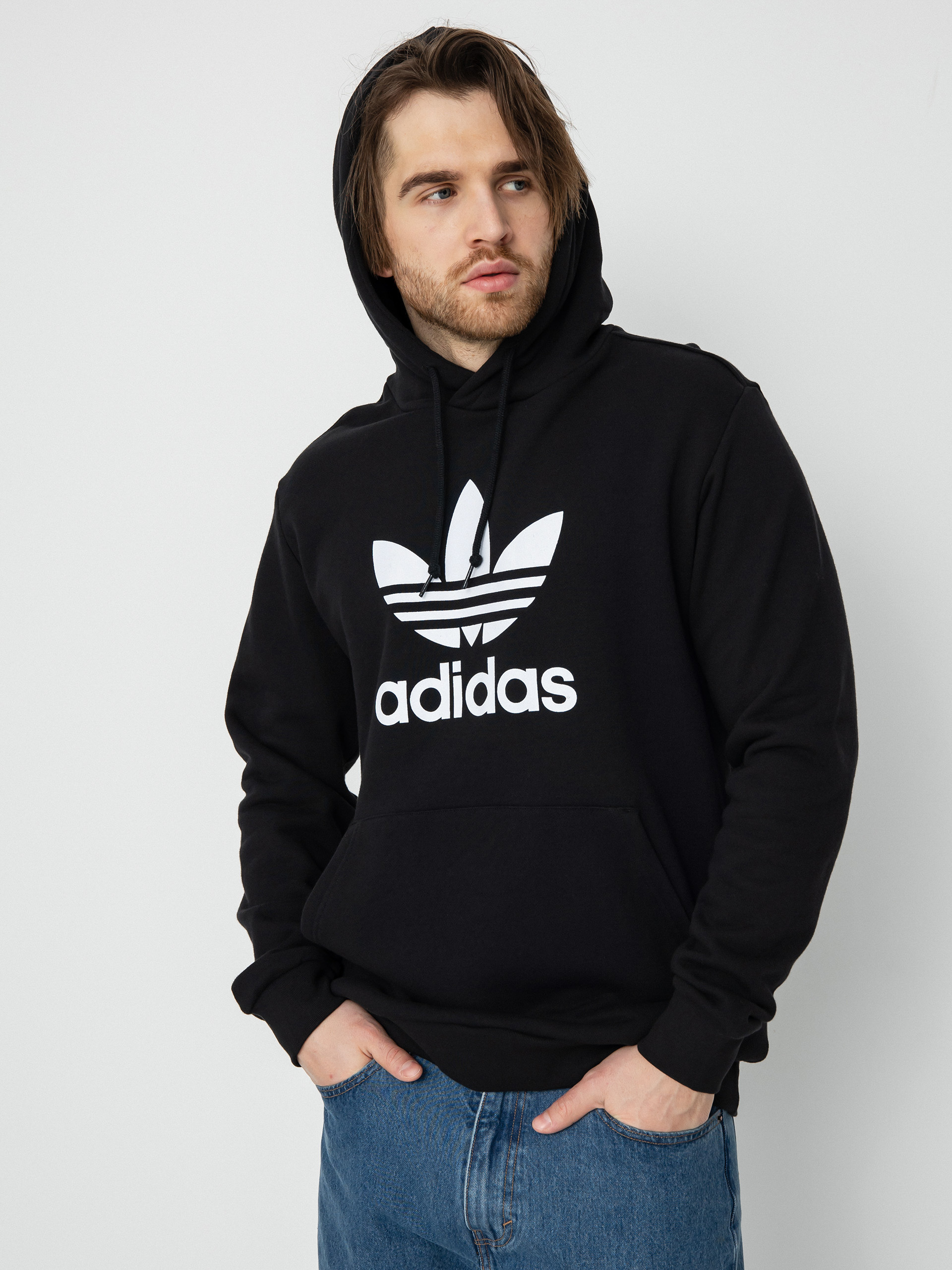 Mikina s kapucí adidas Originals Trefoil HD (black)
