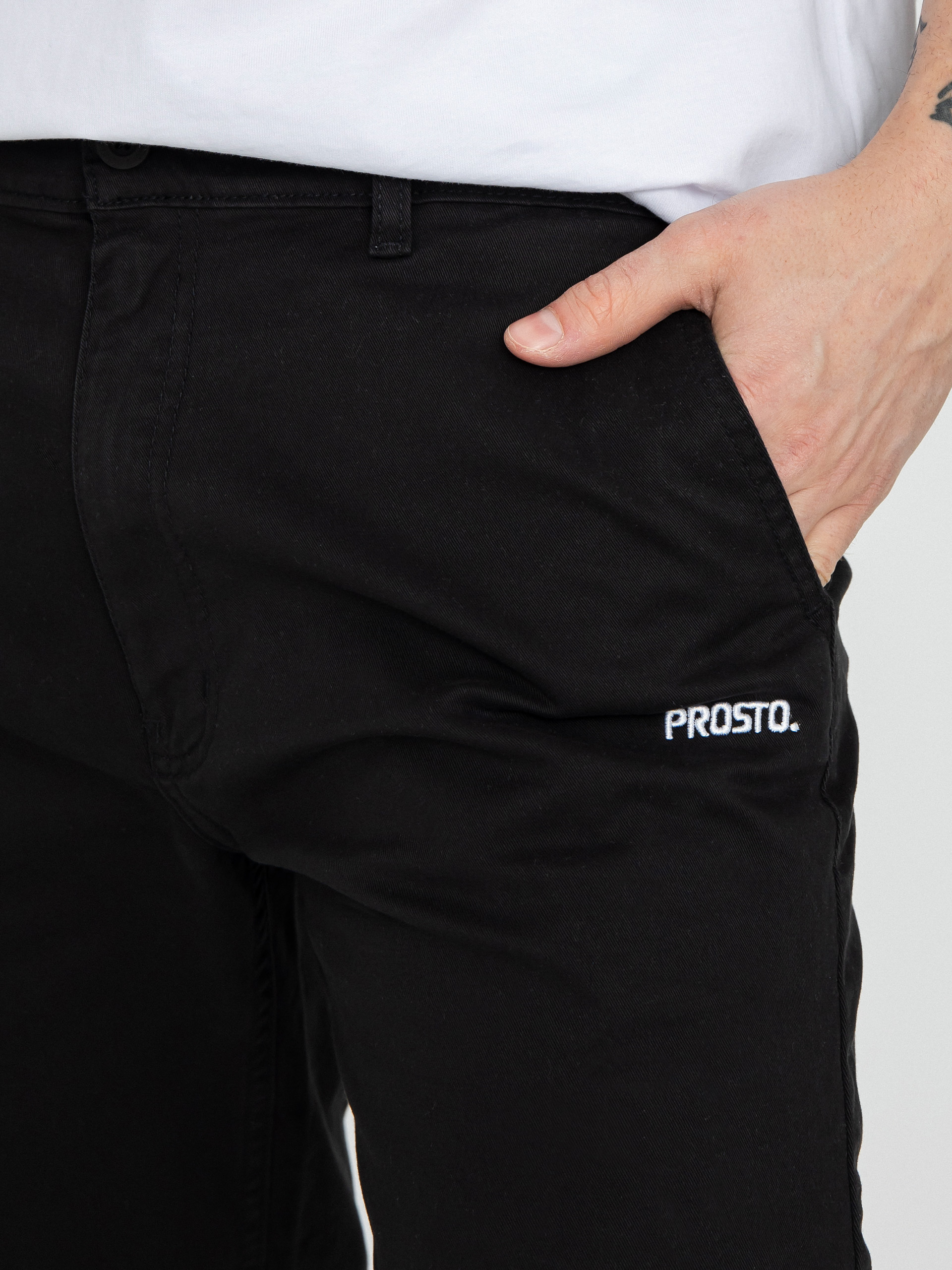Kraťasy Prosto Chinos Shorts Casual (black)