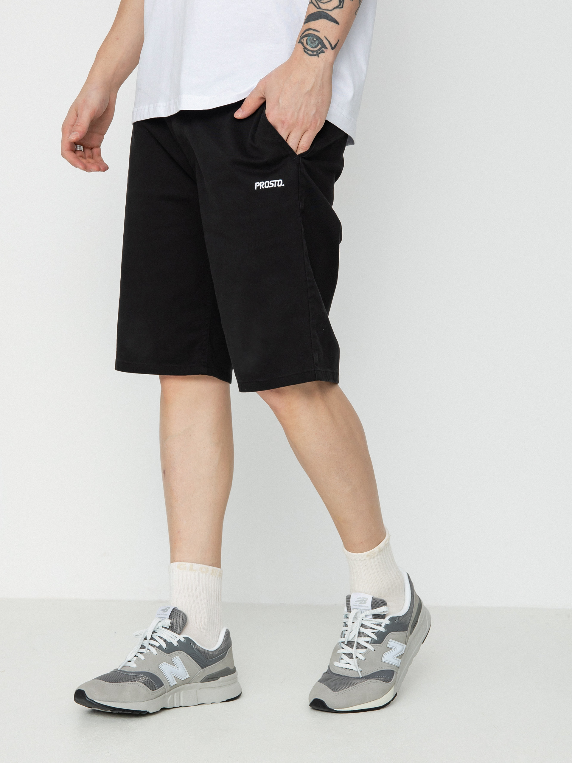 Kraťasy Prosto Chinos Shorts Casual (black)