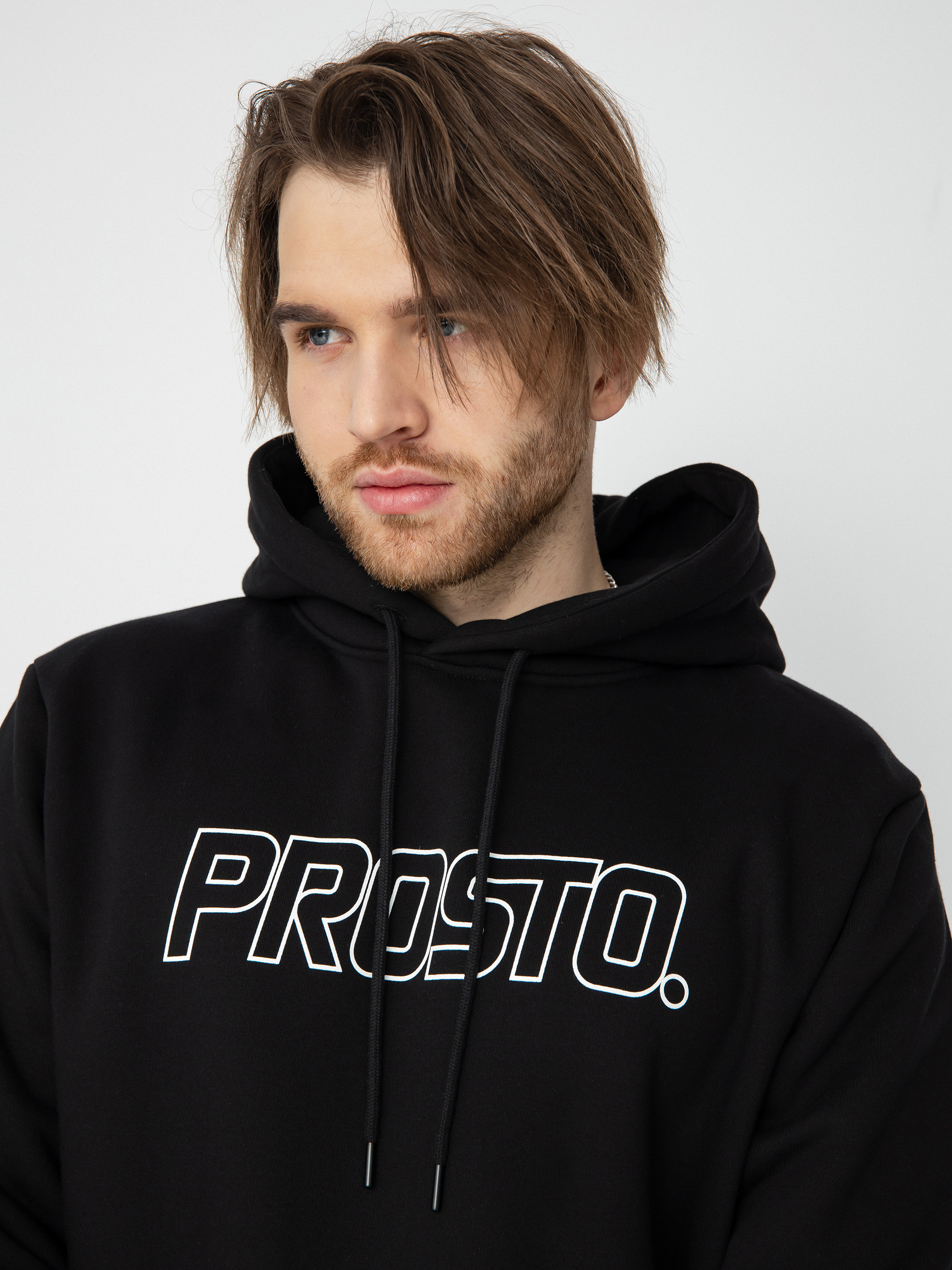 Mikina s kapucí Prosto Logoute HD (black)