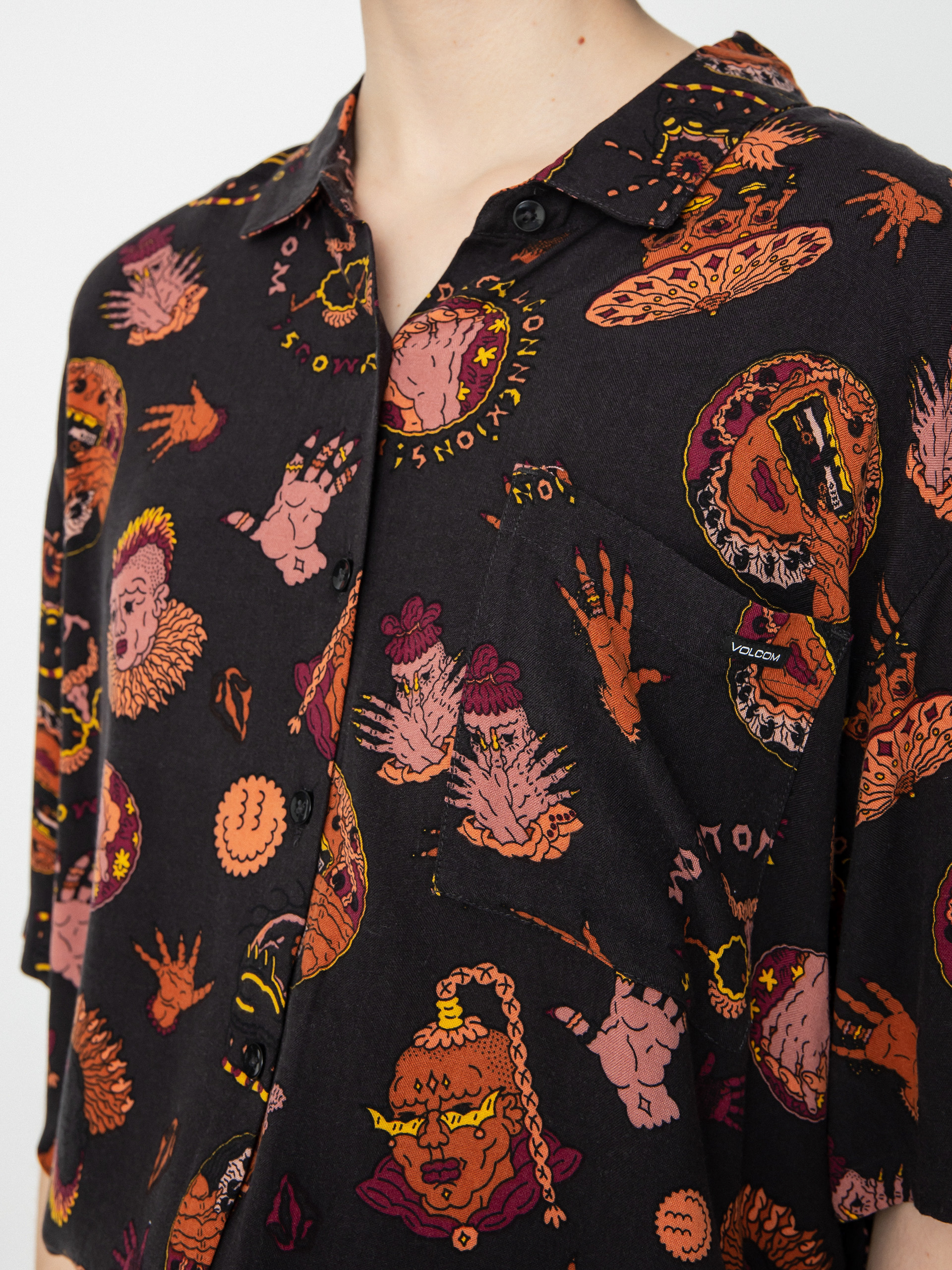 Košile Volcom Connected Minds Wmn (black)