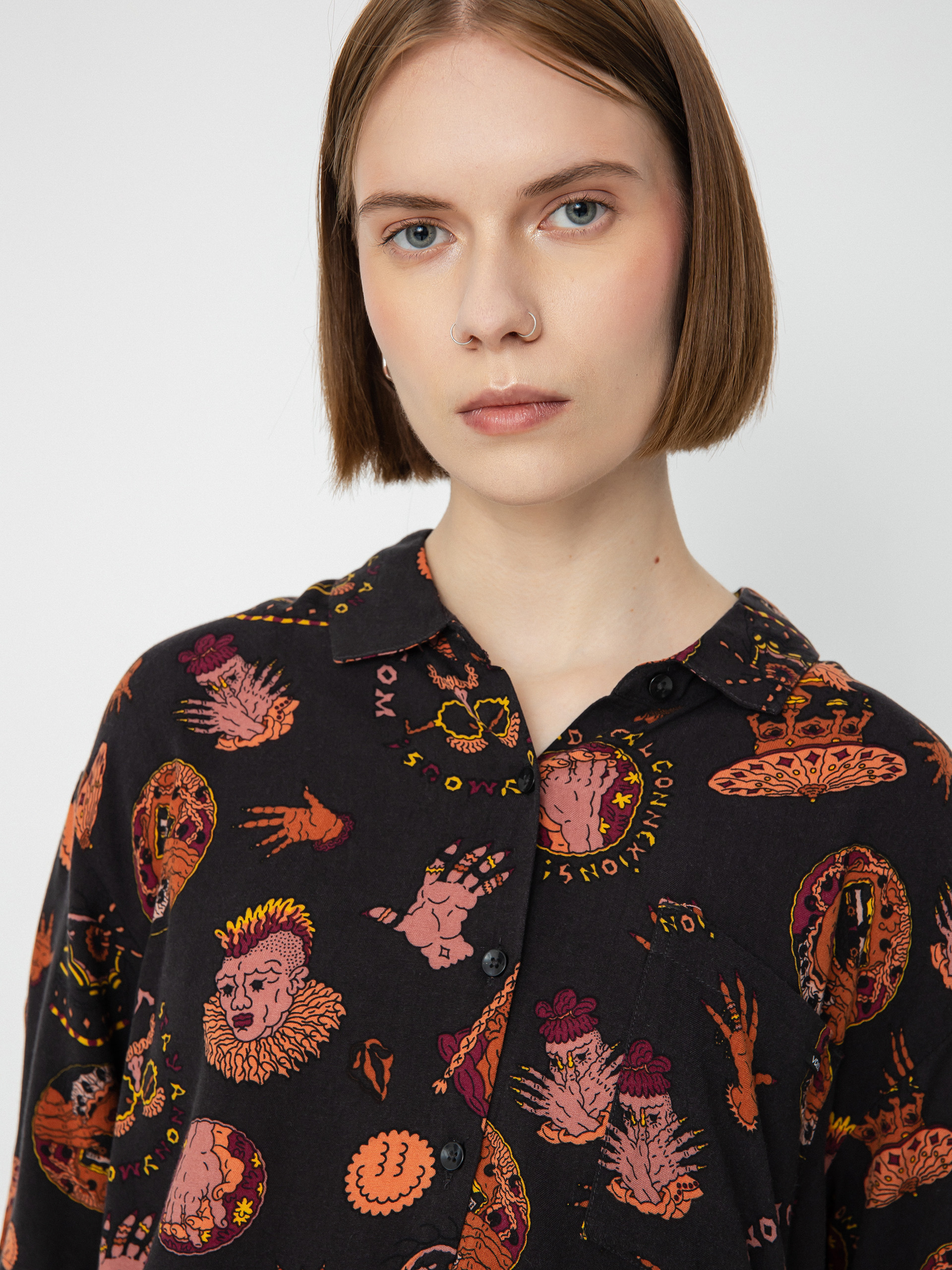 Košile Volcom Connected Minds Wmn (black)