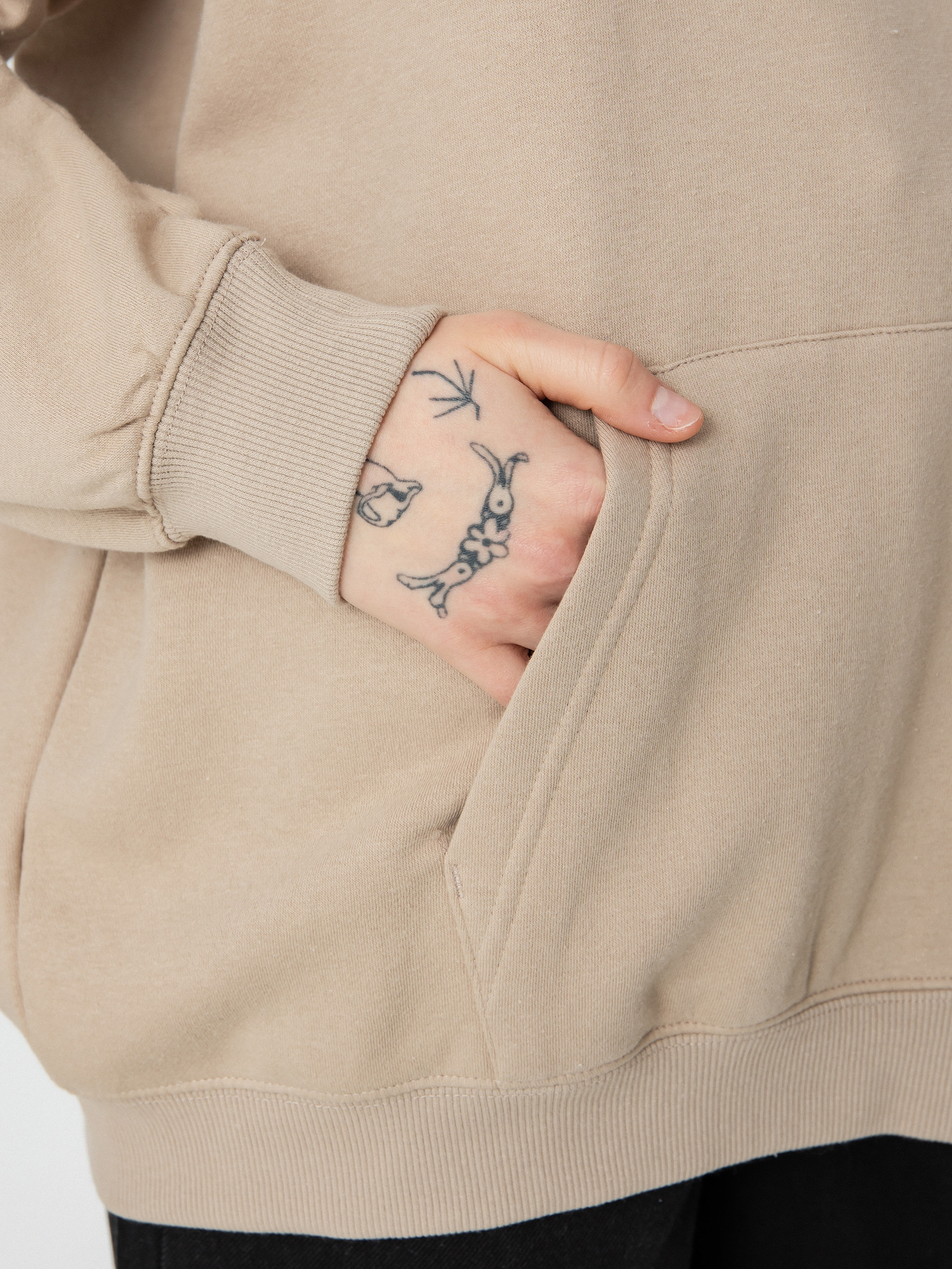 Mikina s kapucí Volcom Truly Stoked Bf HD Wmn (taupe)