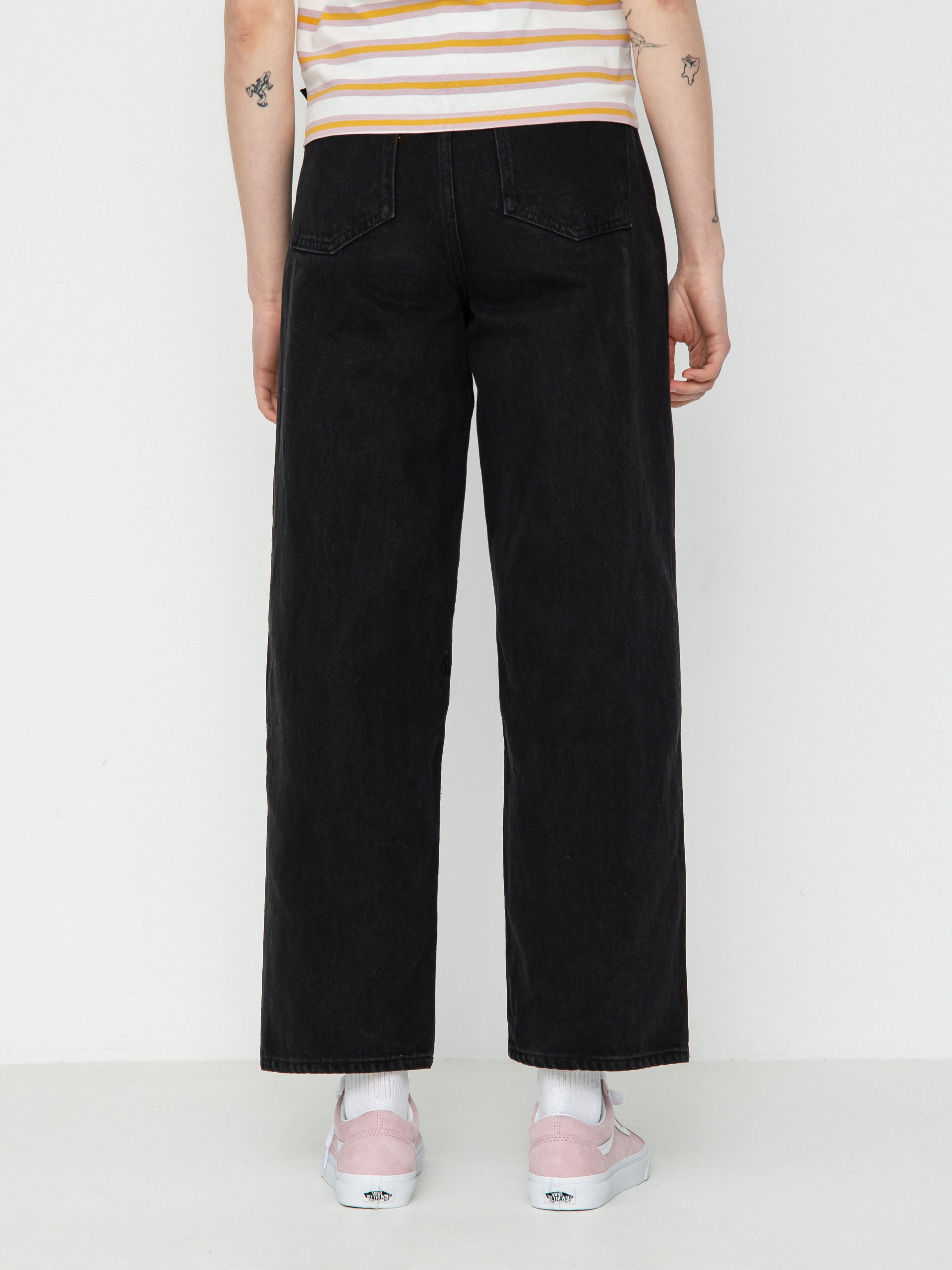 Kalhoty Volcom Weellow Denim Wmn (black)