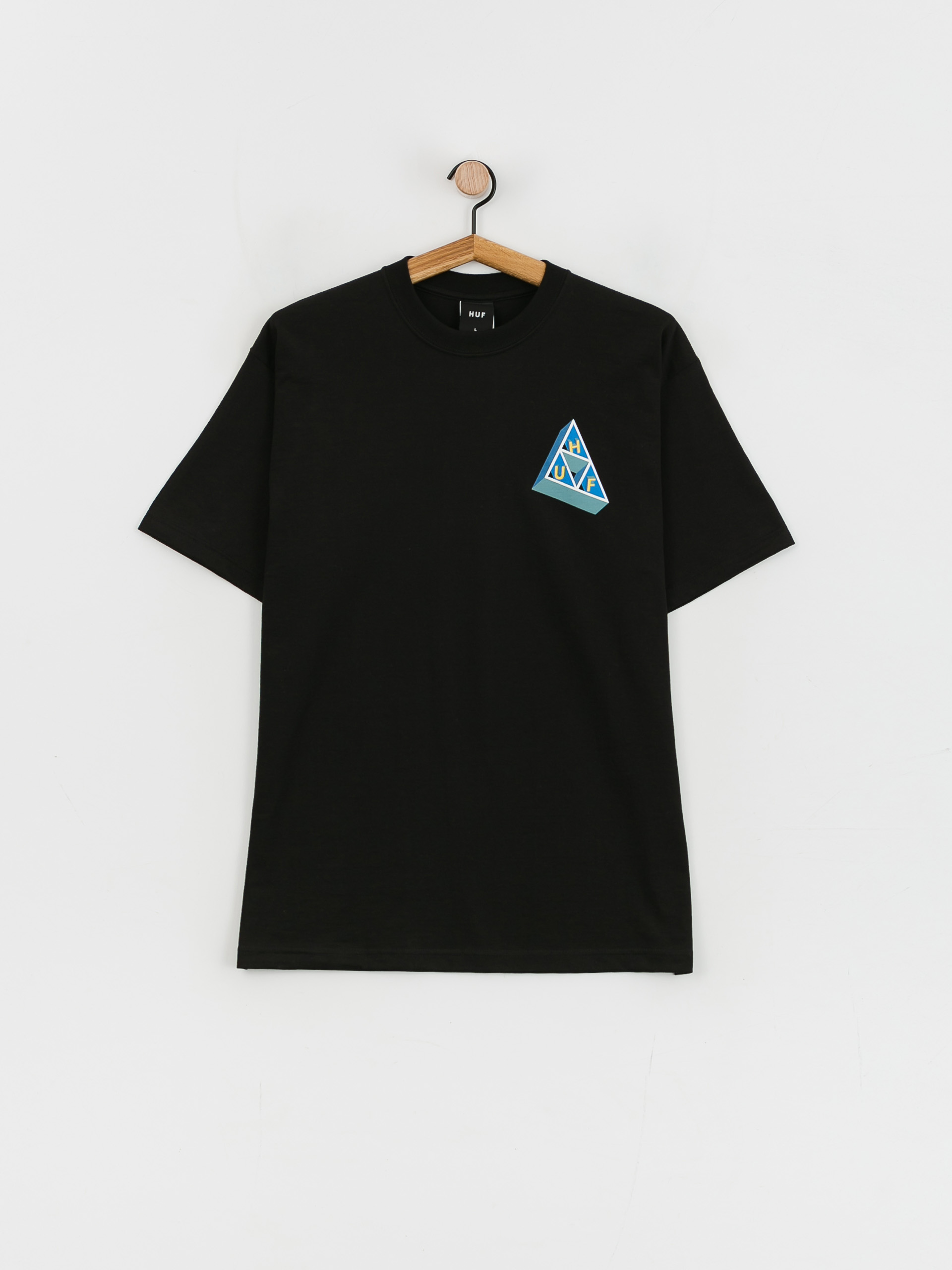 Tričko HUF Based Triple Triangle (black)