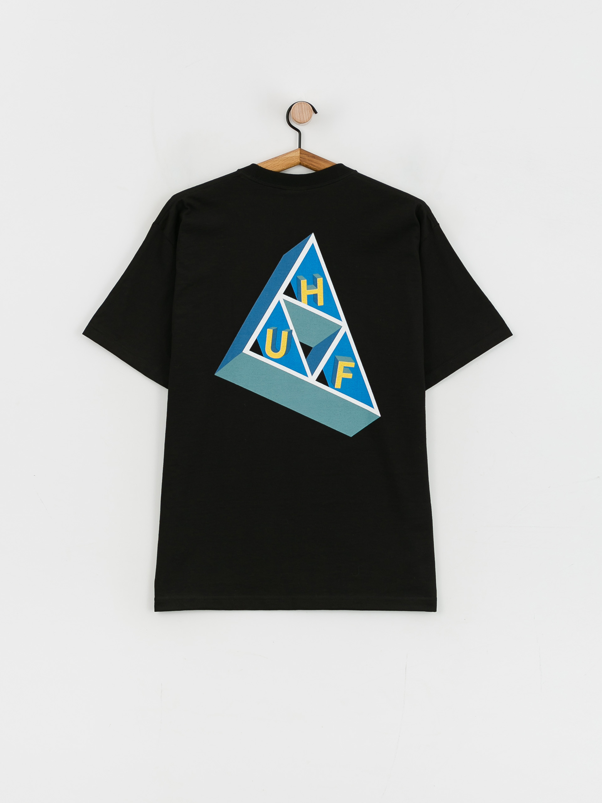 Tričko HUF Based Triple Triangle (black)