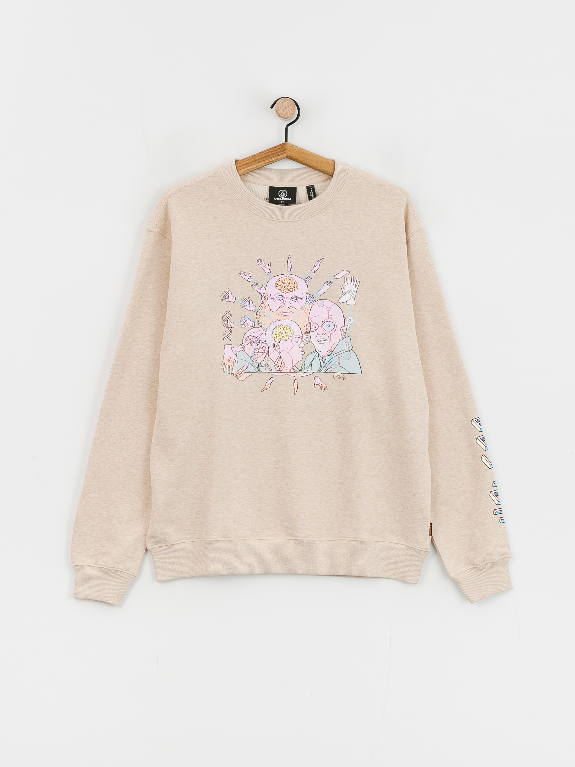 Mikina Volcom Fa Ed Merlin Murray (whitecap grey)