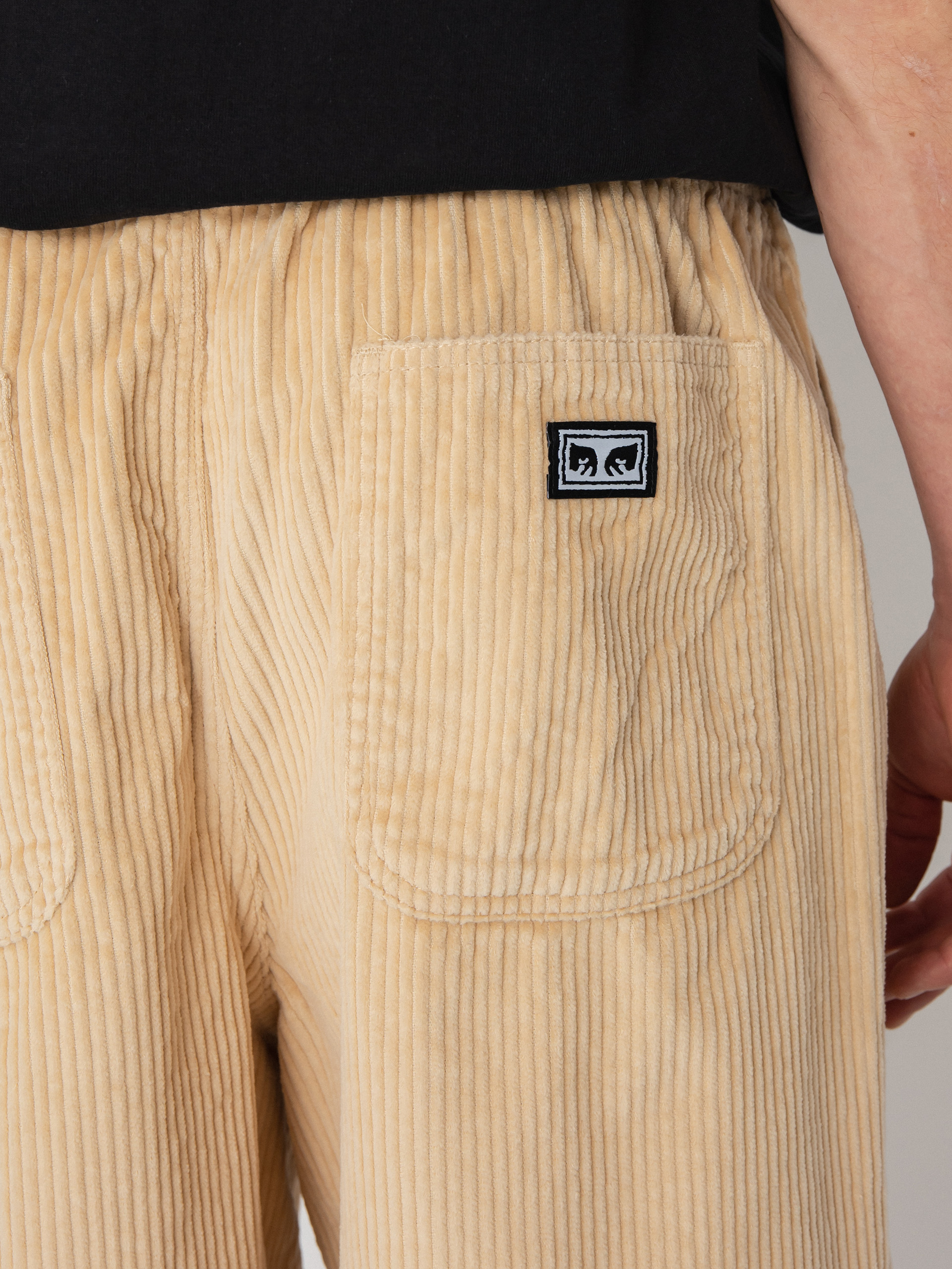 Kraťasy OBEY Easy Relaxed Corduroy (irish cream)