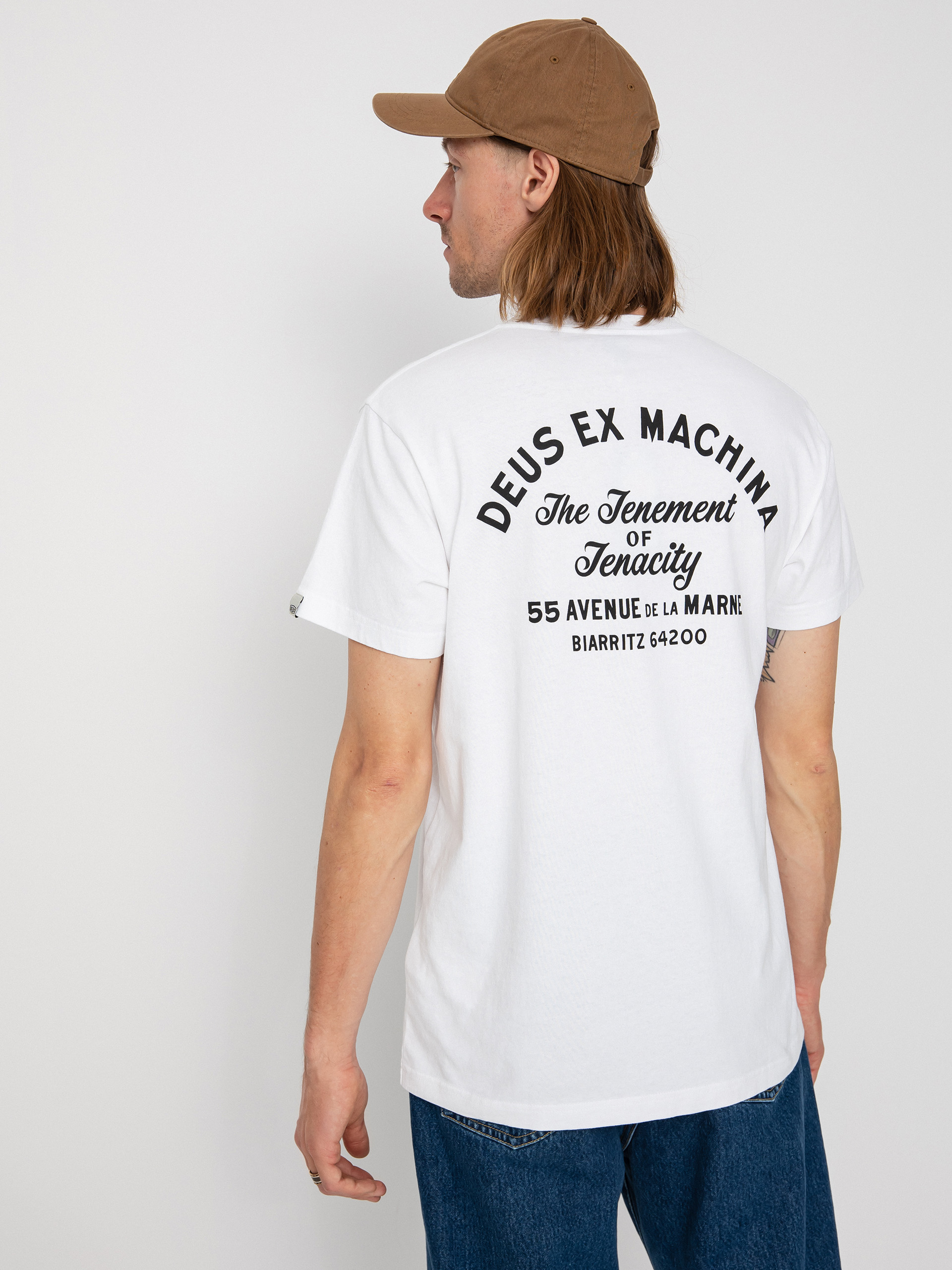 Tričko Deus Ex Machina Biarritz Address (white)