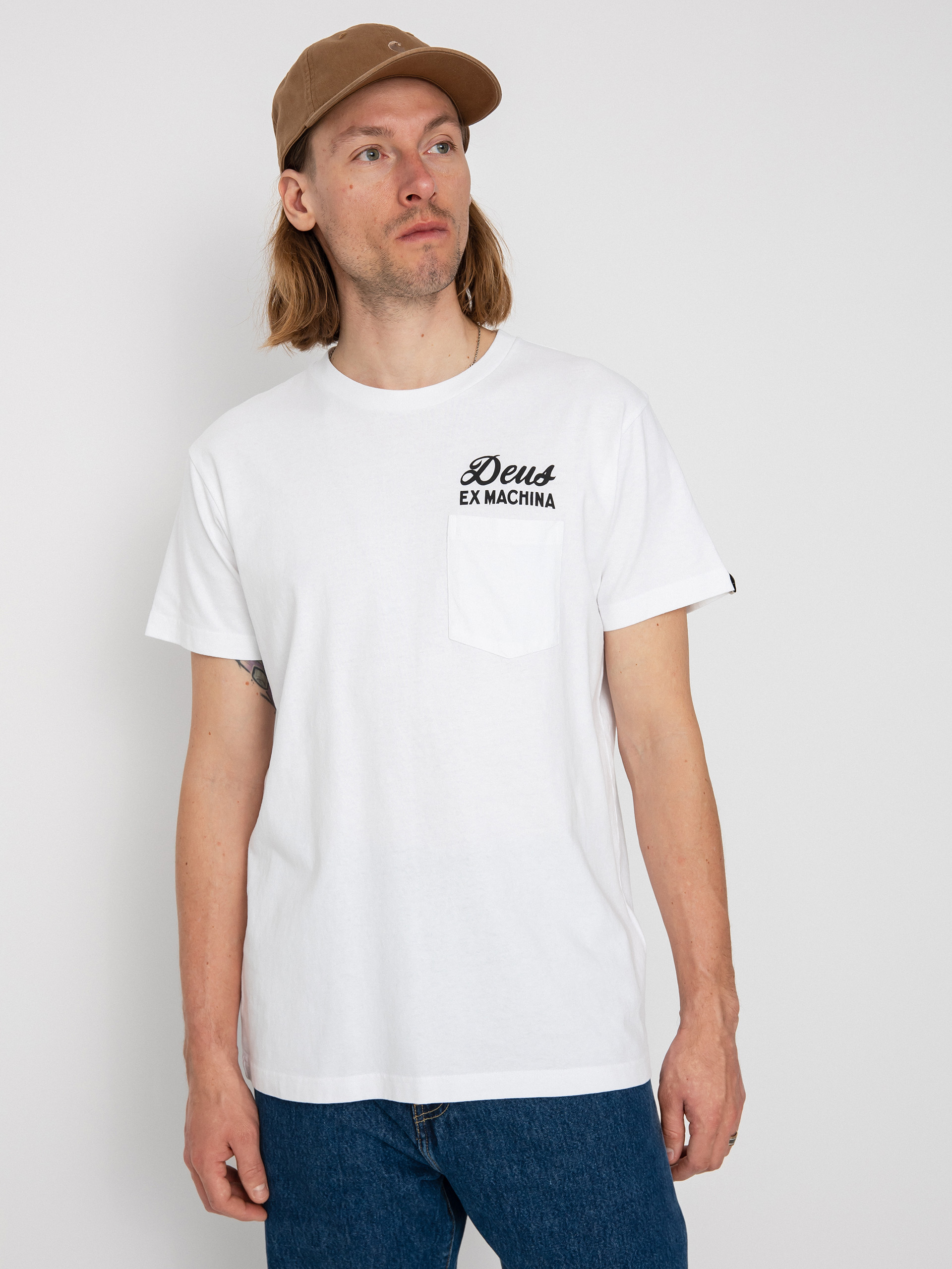 Tričko Deus Ex Machina Biarritz Address (white)