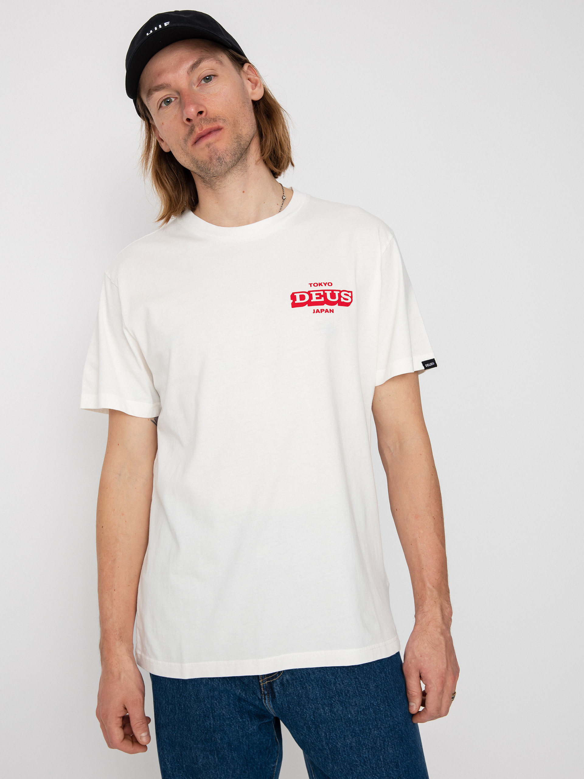 Tričko Deus Ex Machina Redline (vintage wite)