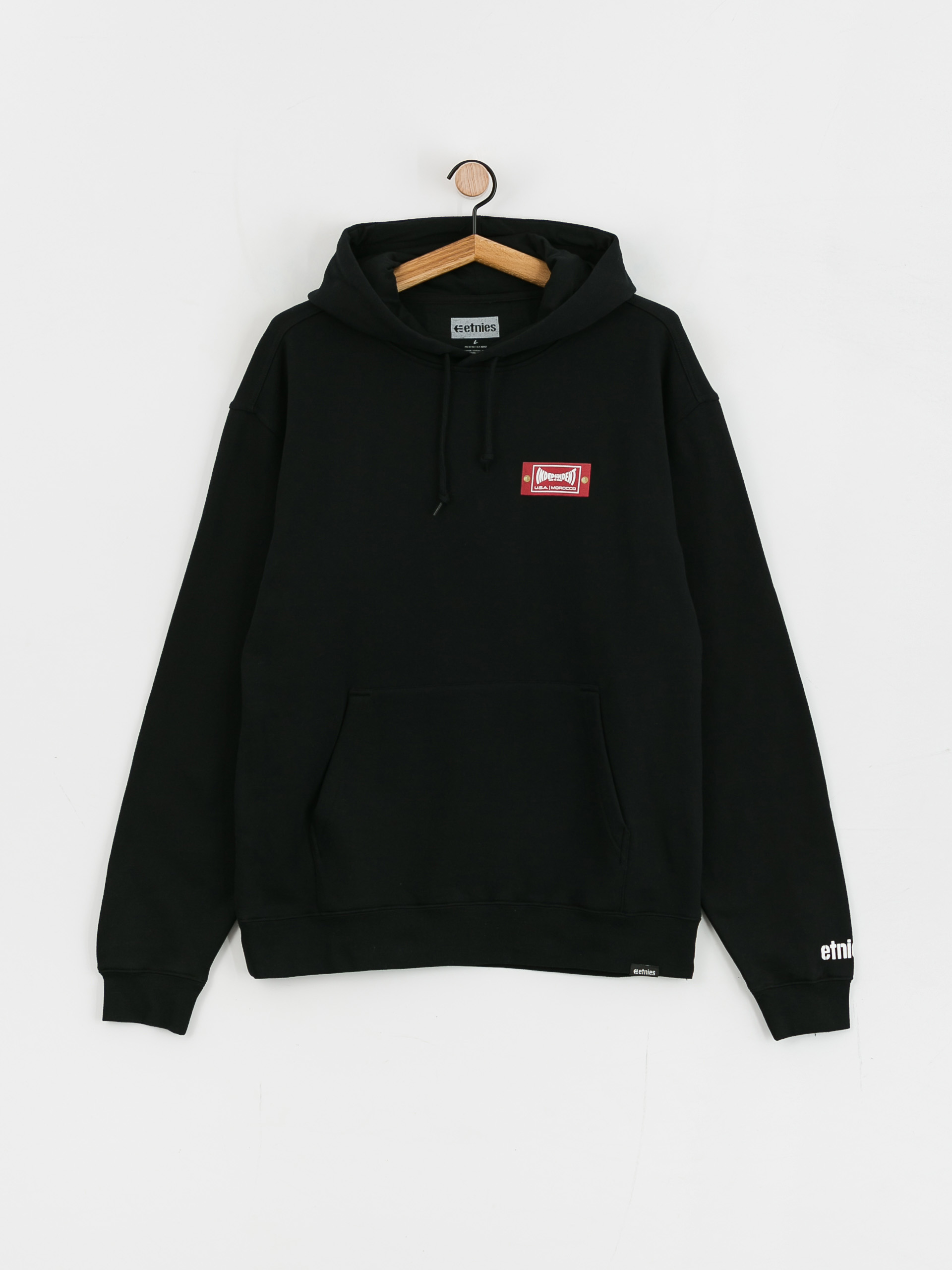 Mikina s kapucí Etnies Independent Label HD (black)