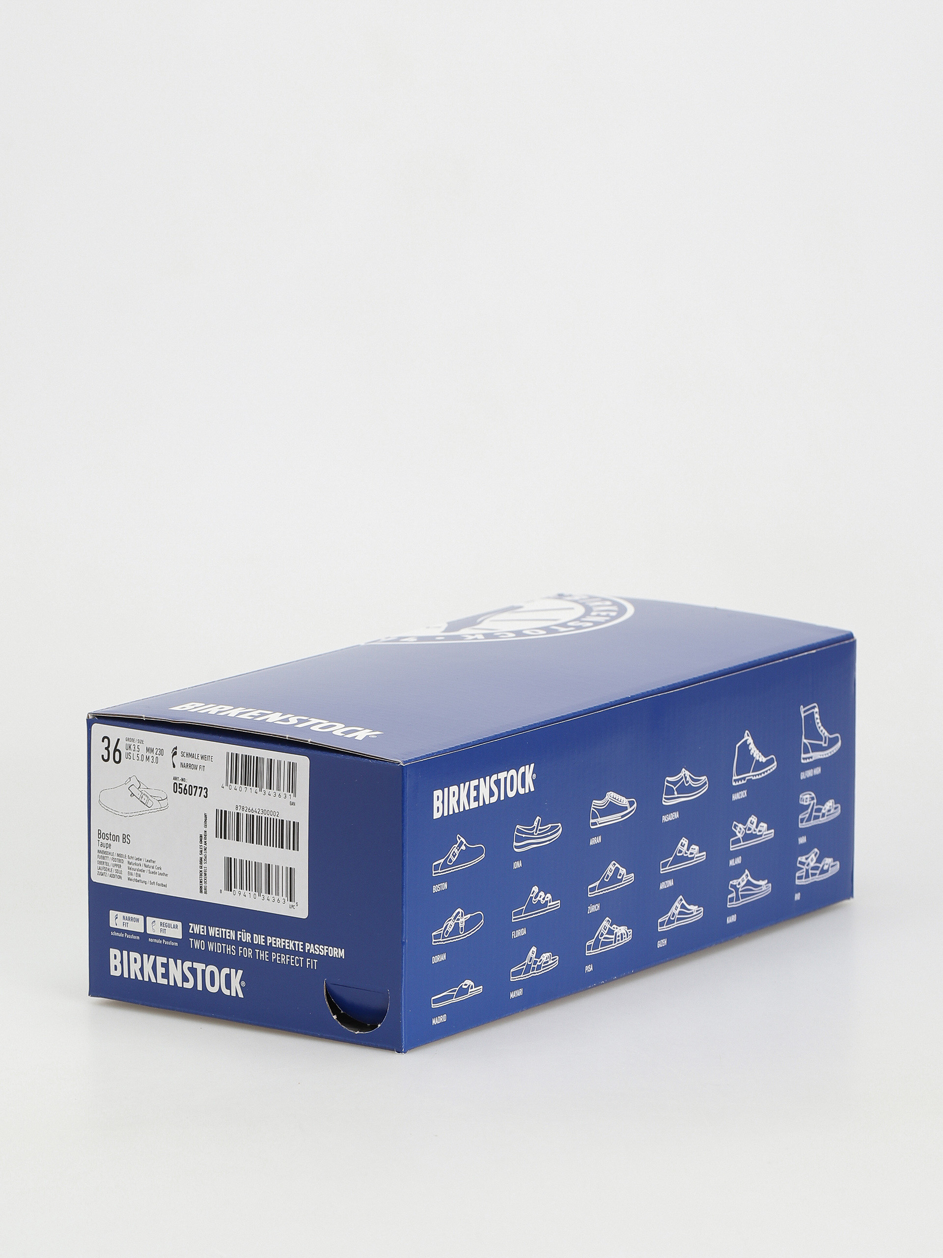 Plážovky Birkenstock Boston Suede Narrow Wmn (taupe)