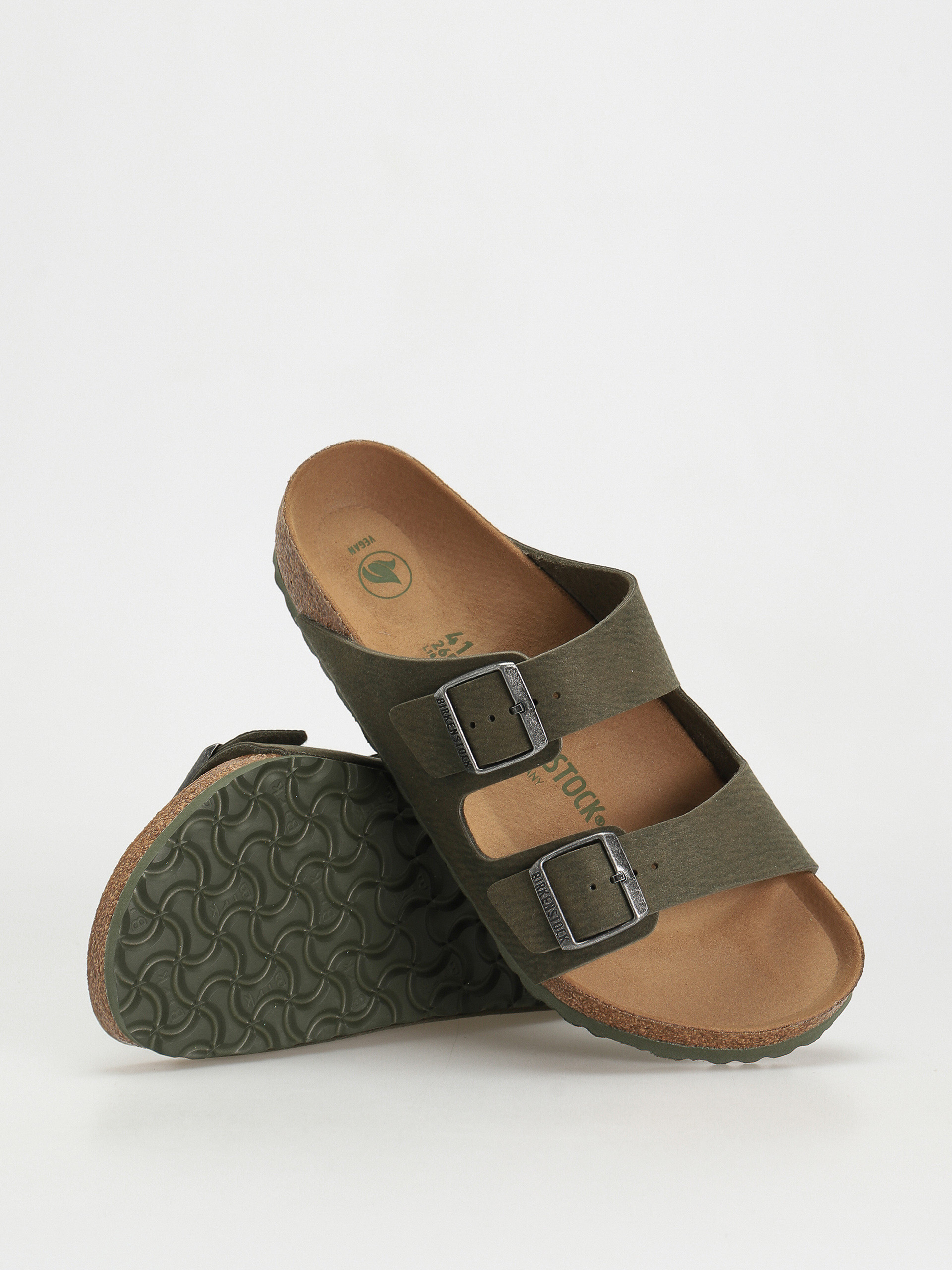 Plážovky Birkenstock Arizona Vegan Regular (desert dust thyme)