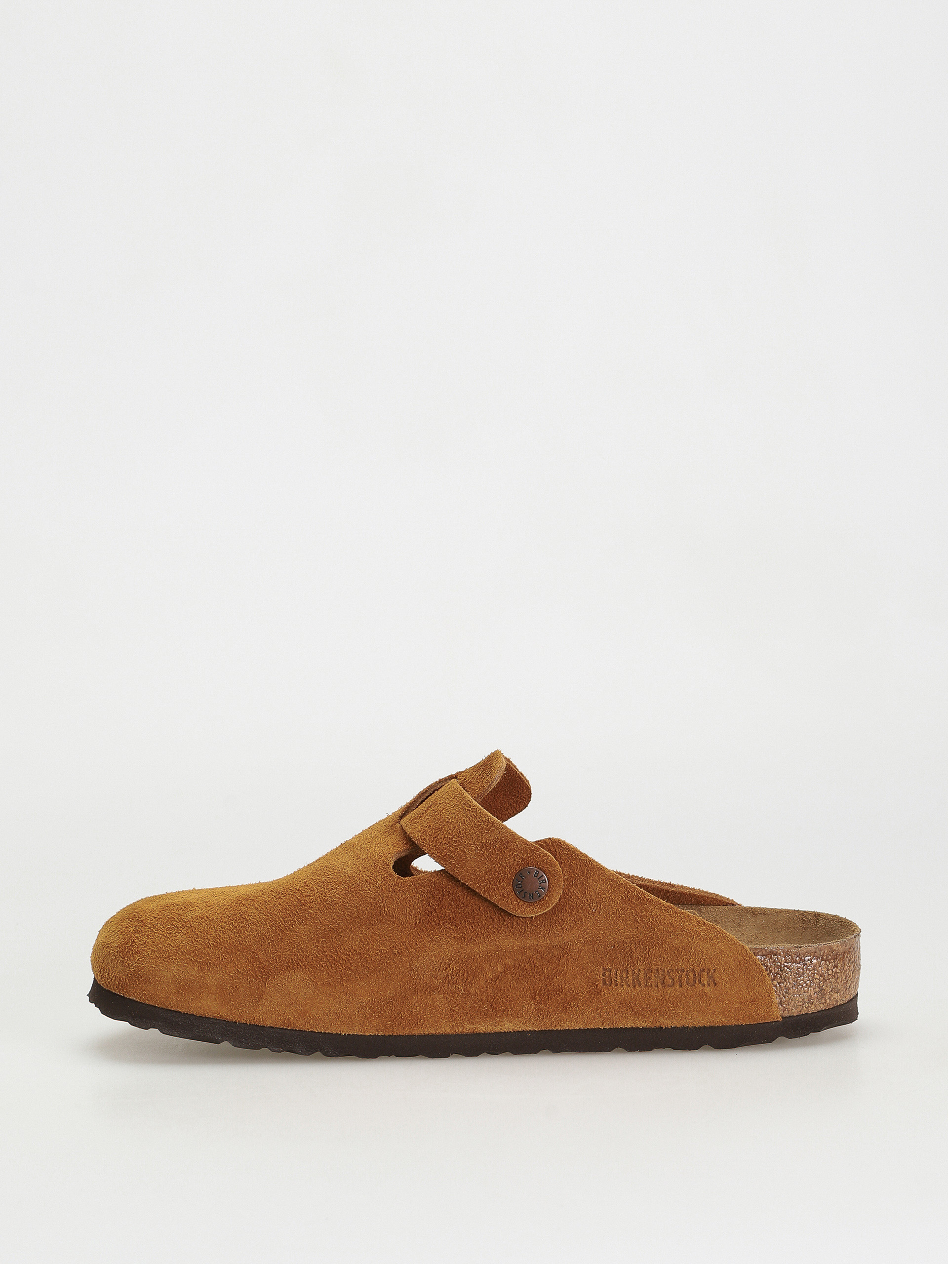 Plážovky Birkenstock Boston Suede Regular (mink)