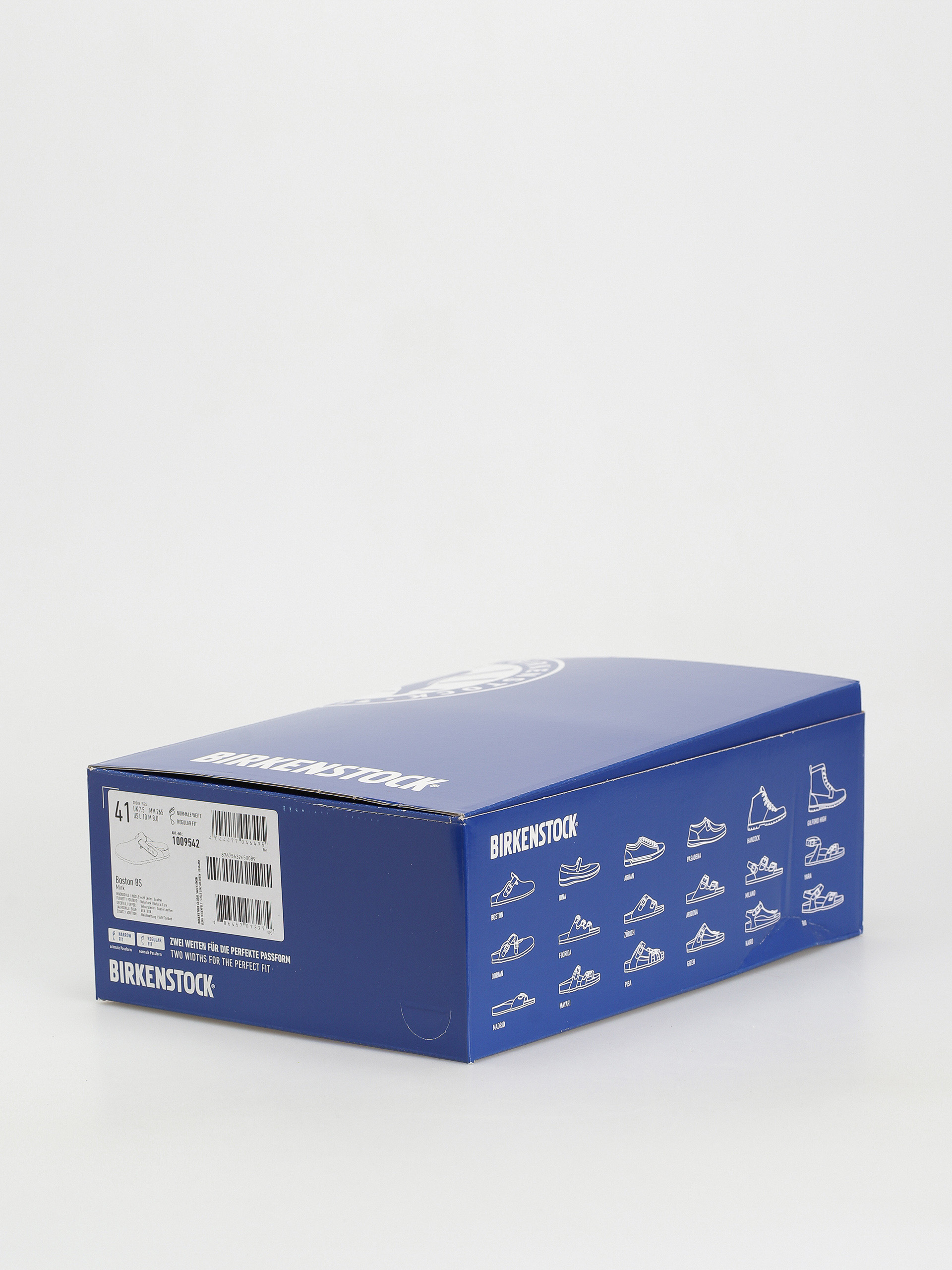 Plážovky Birkenstock Boston Suede Regular (mink)