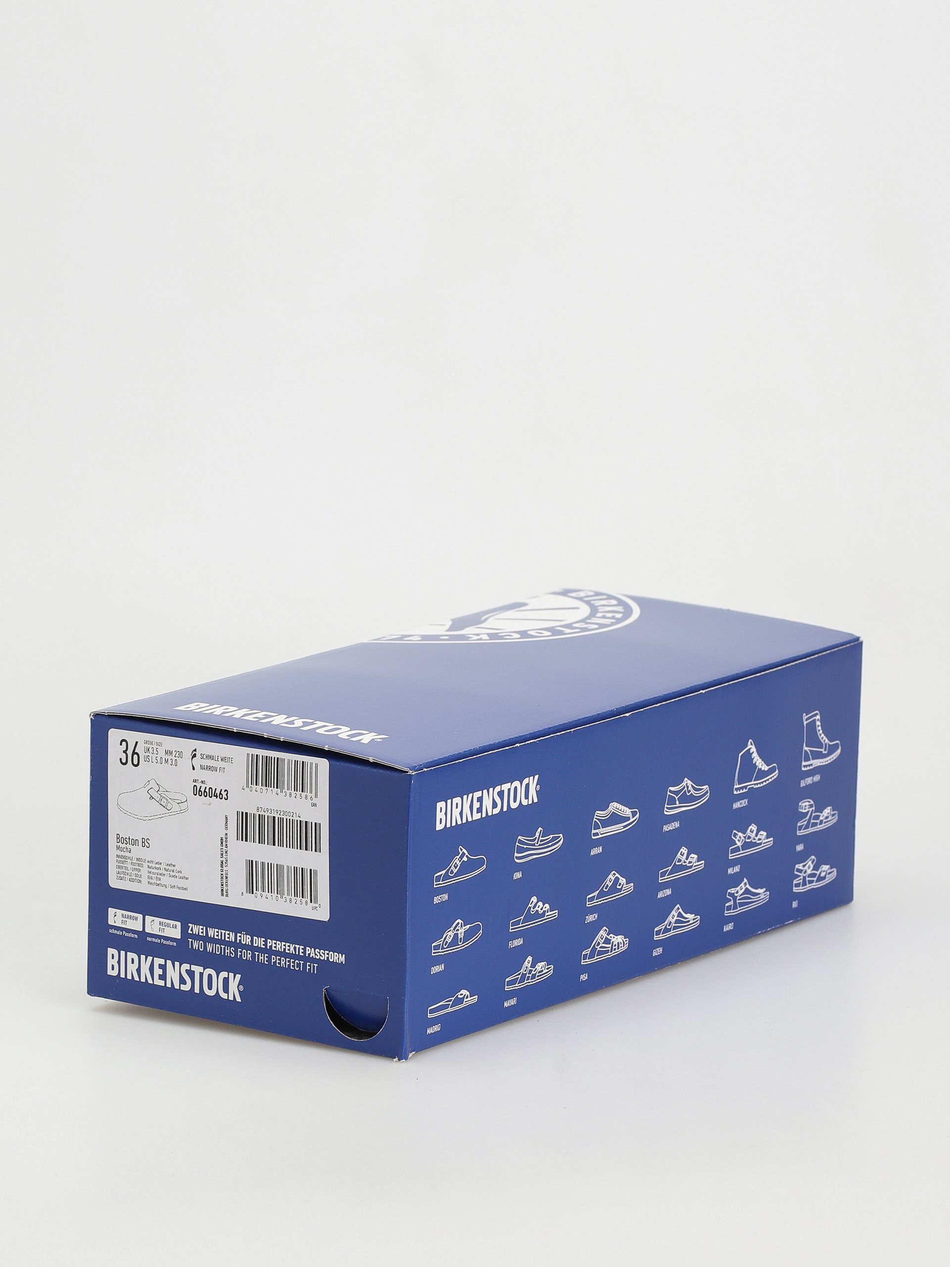 Plážovky Birkenstock Boston Suede Narrow Wmn (mocha)