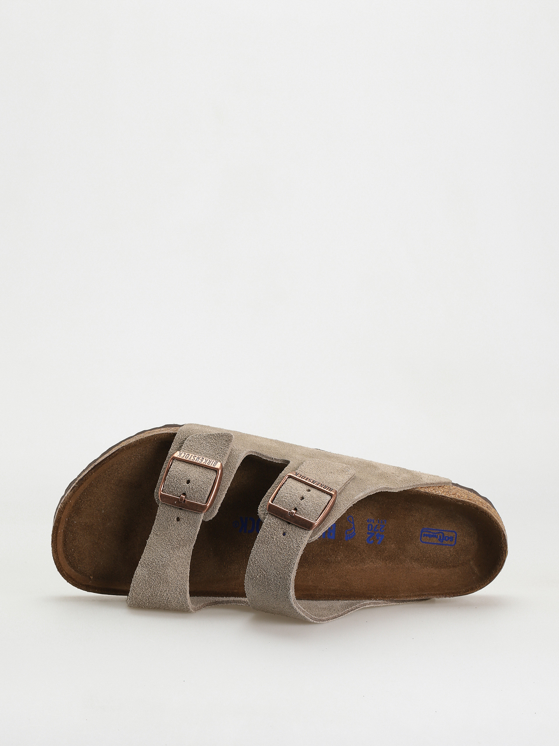 Plážovky Birkenstock Arizona Suede Regular (taupe)