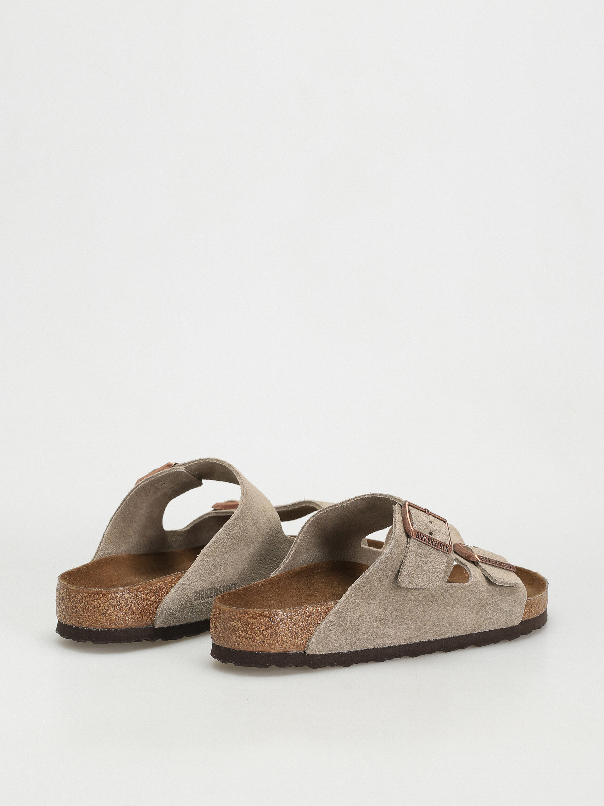 Plážovky Birkenstock Arizona Suede Regular (taupe)