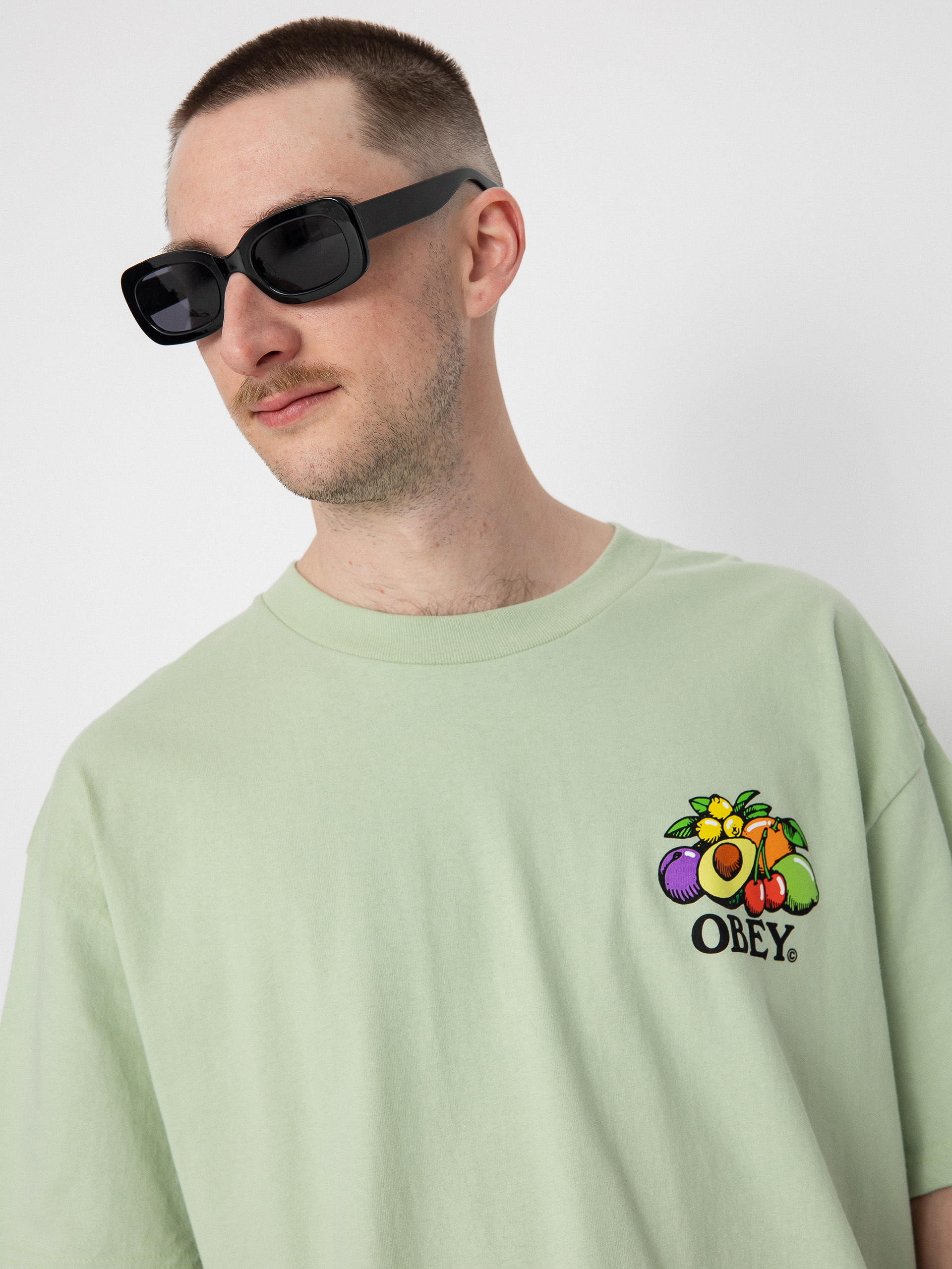 Tričko OBEY Bowl Of Fruit (cucumber)