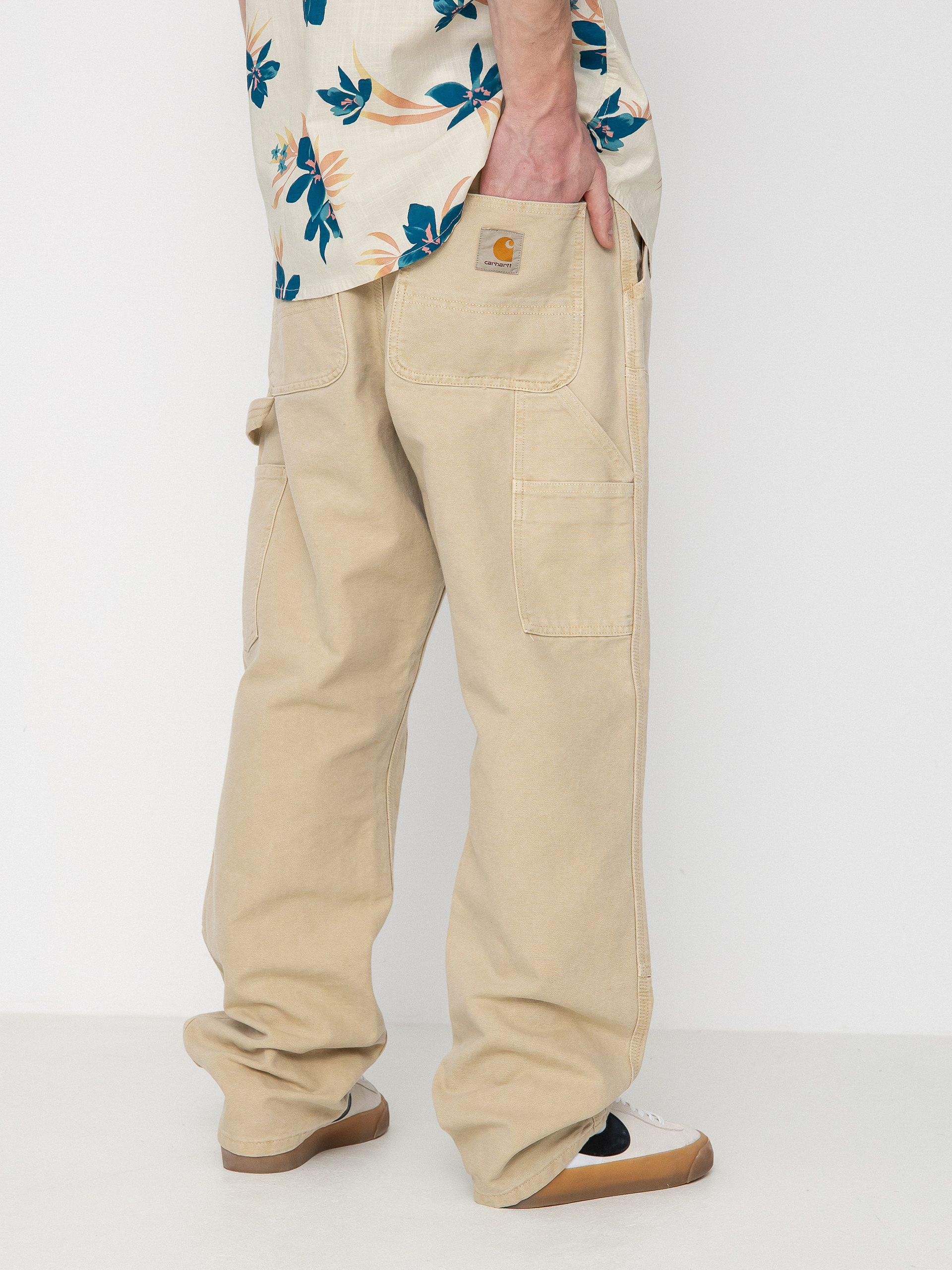 Kalhoty Carhartt WIP Double Knee (dusty h brown)