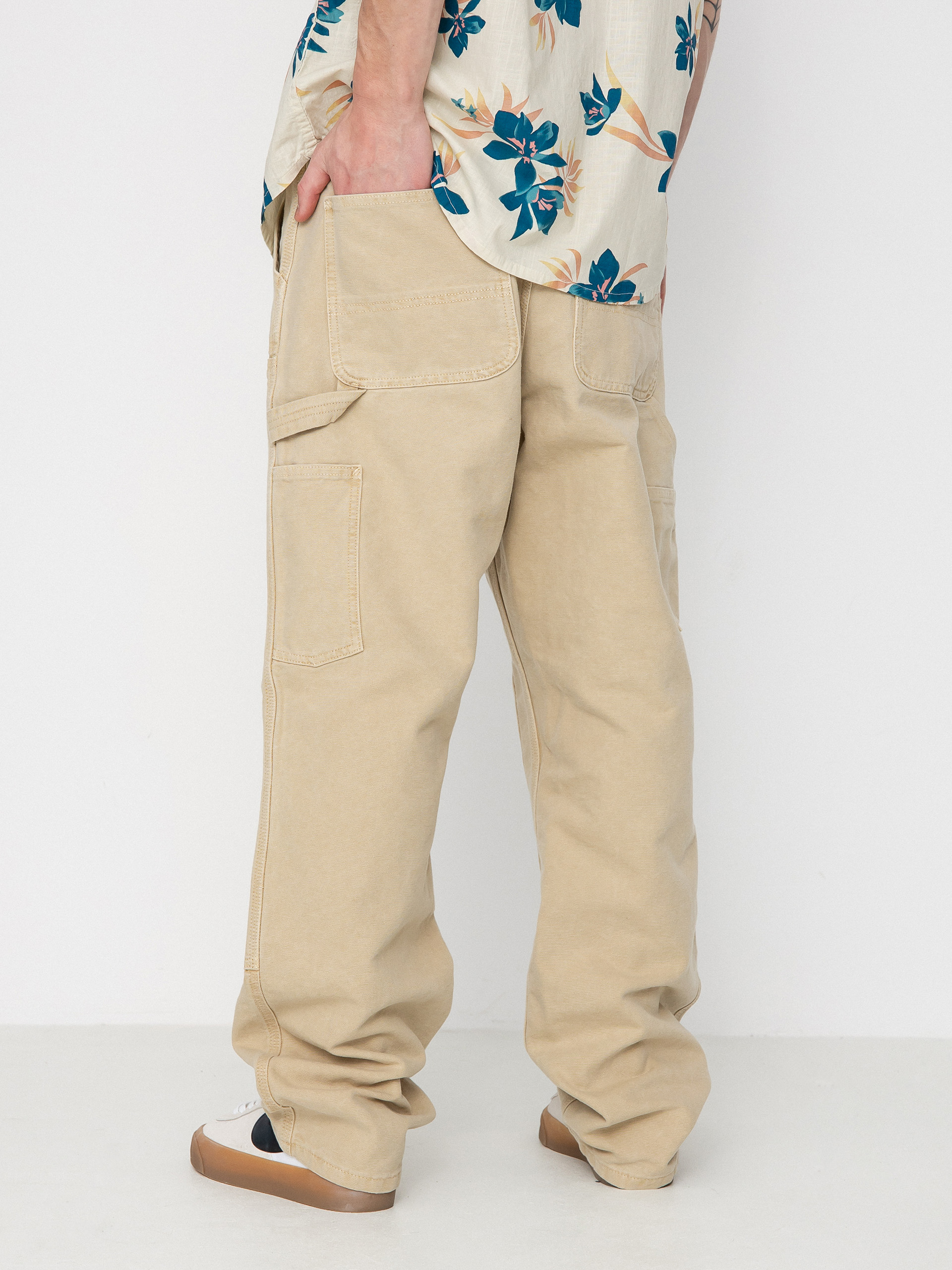 Kalhoty Carhartt WIP Double Knee (dusty h brown)