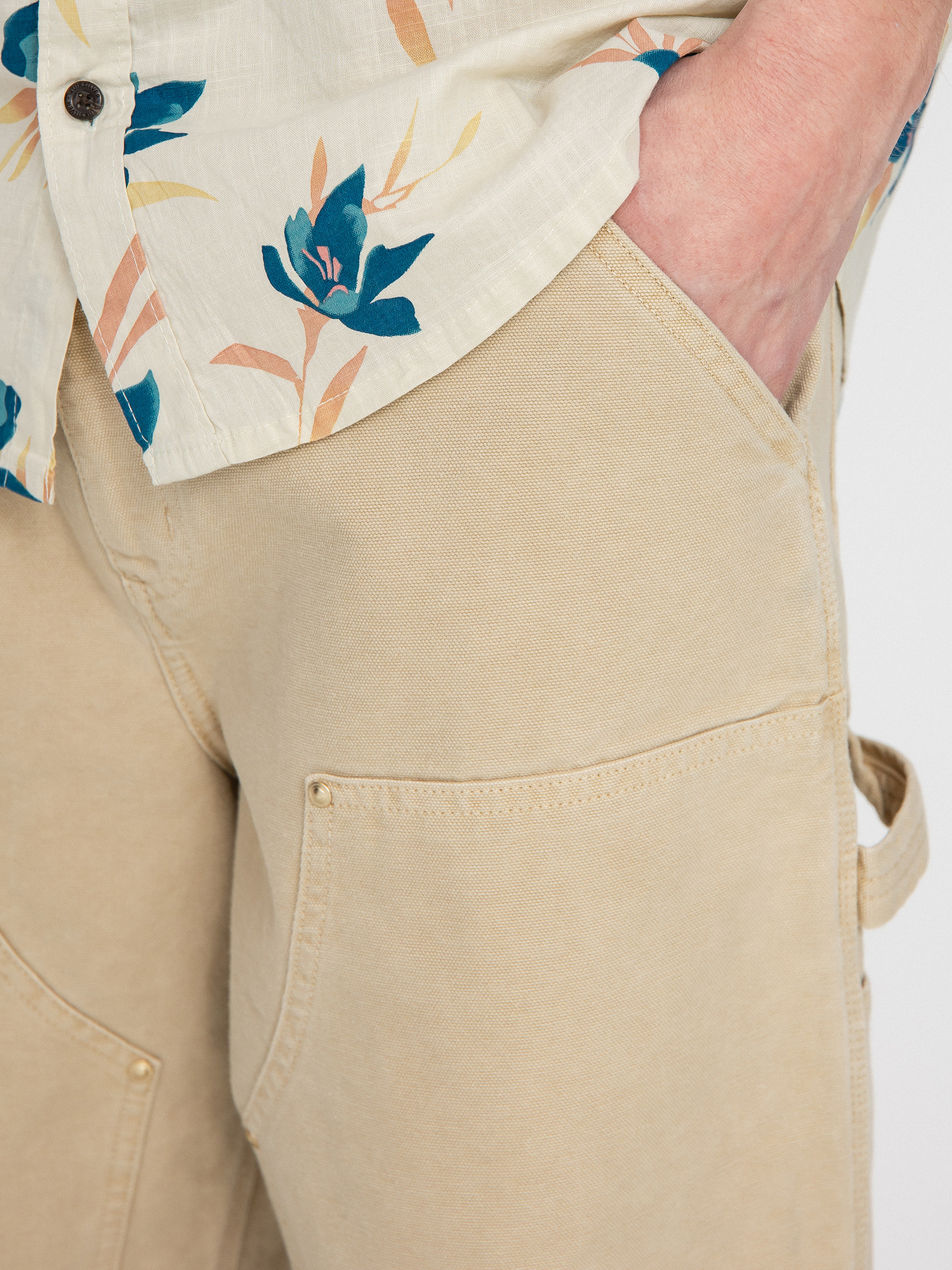 Kalhoty Carhartt WIP Double Knee (dusty h brown)