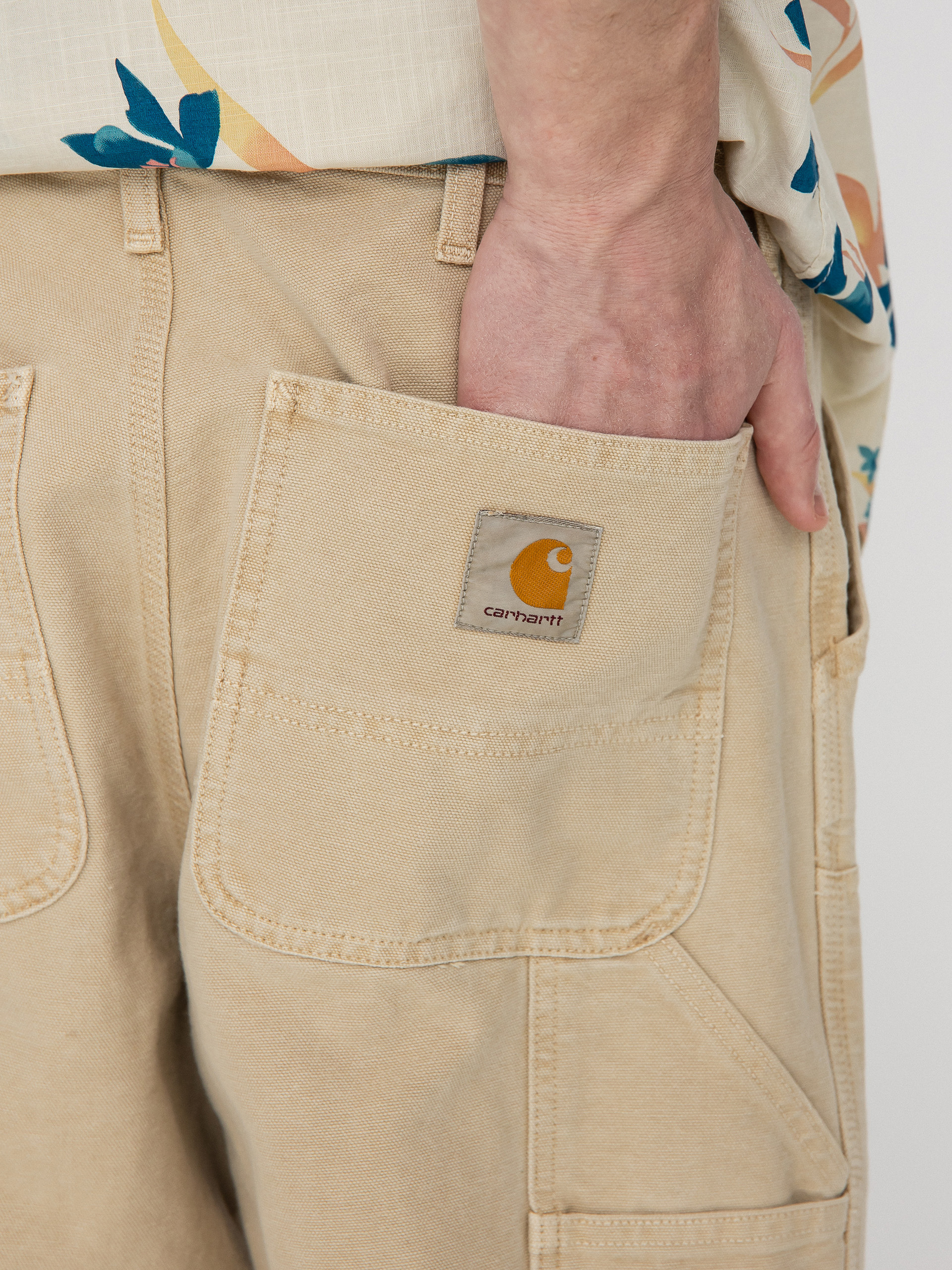 Kalhoty Carhartt WIP Double Knee (dusty h brown)