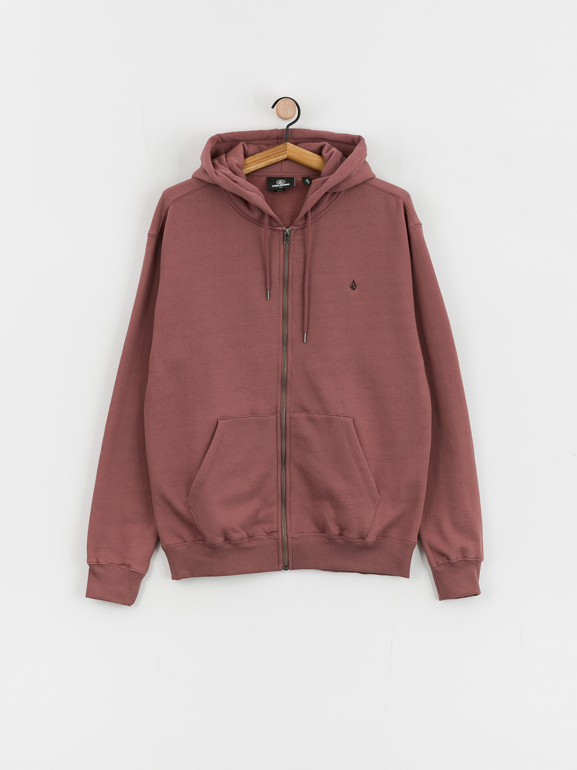 Mikina s kapucí Volcom Sngl Stn ZHD (bordeaux brown)