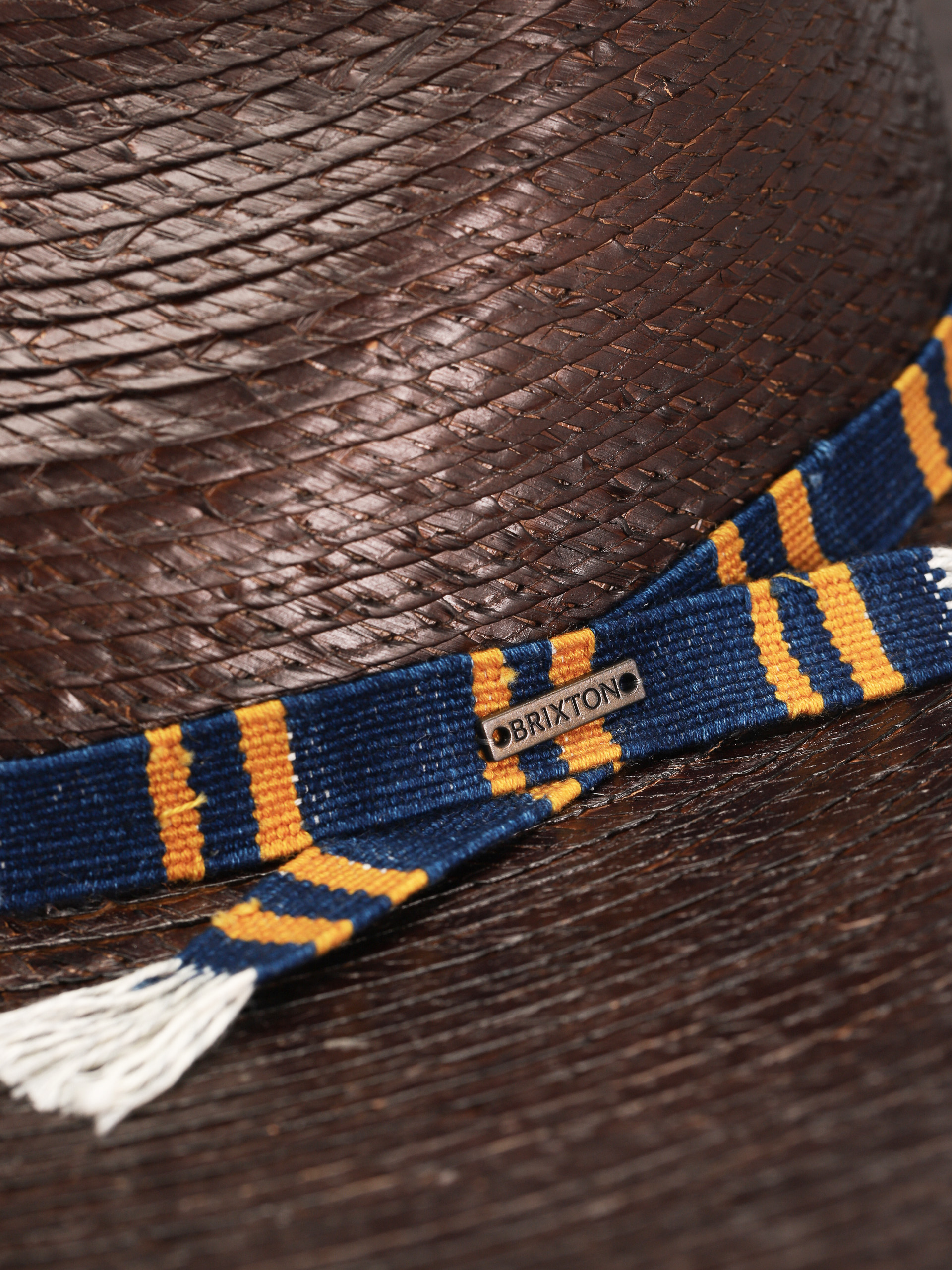 Klobouk Brixton Leigh Straw Fedora (brown)