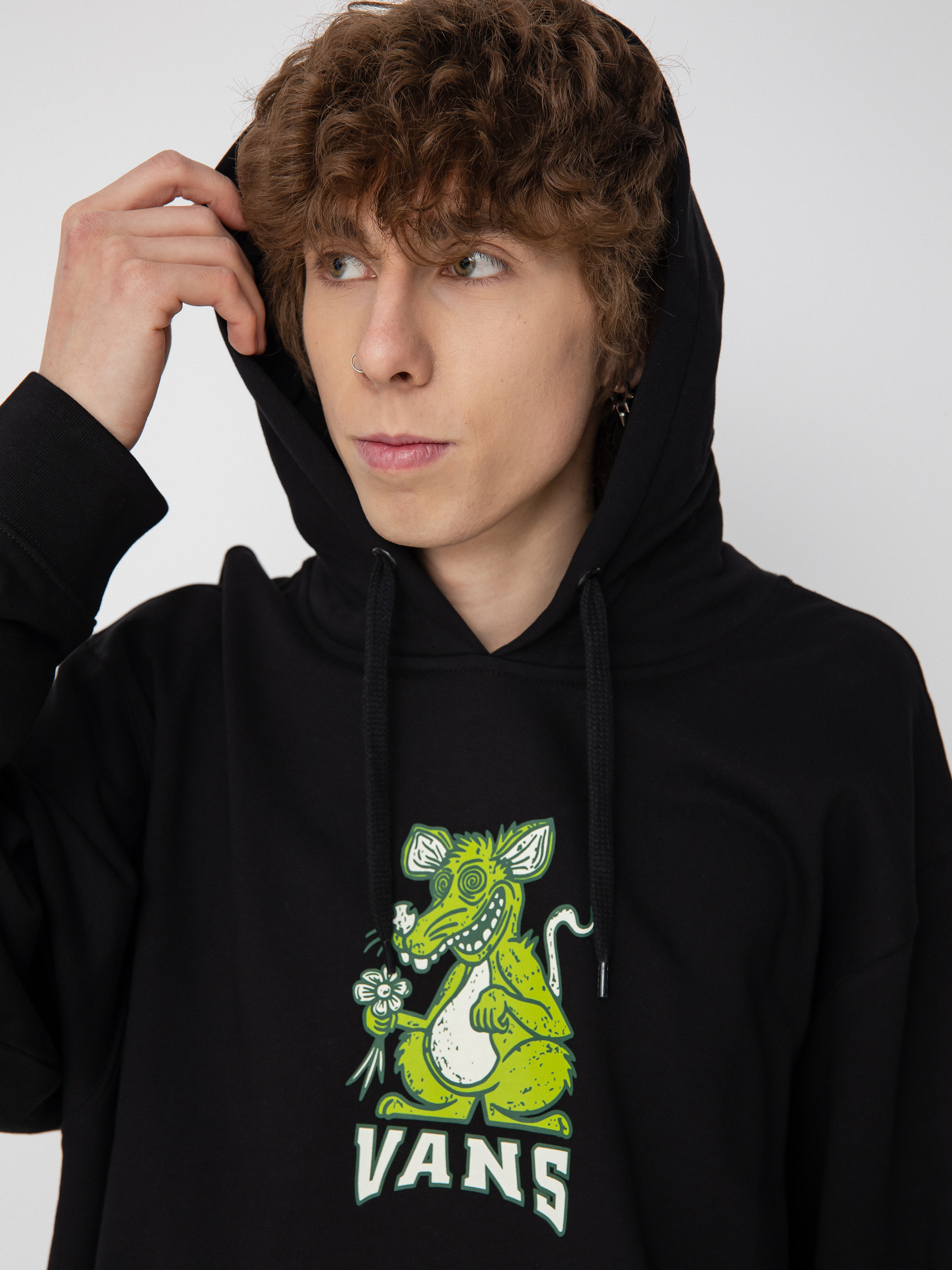 Mikina s kapucí Vans Skate Graphics HD (black)