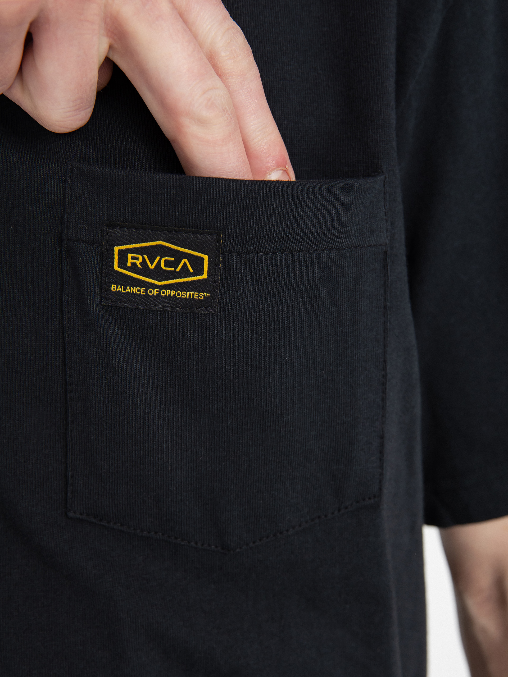 Tričko RVCA Americana Pocket (black)