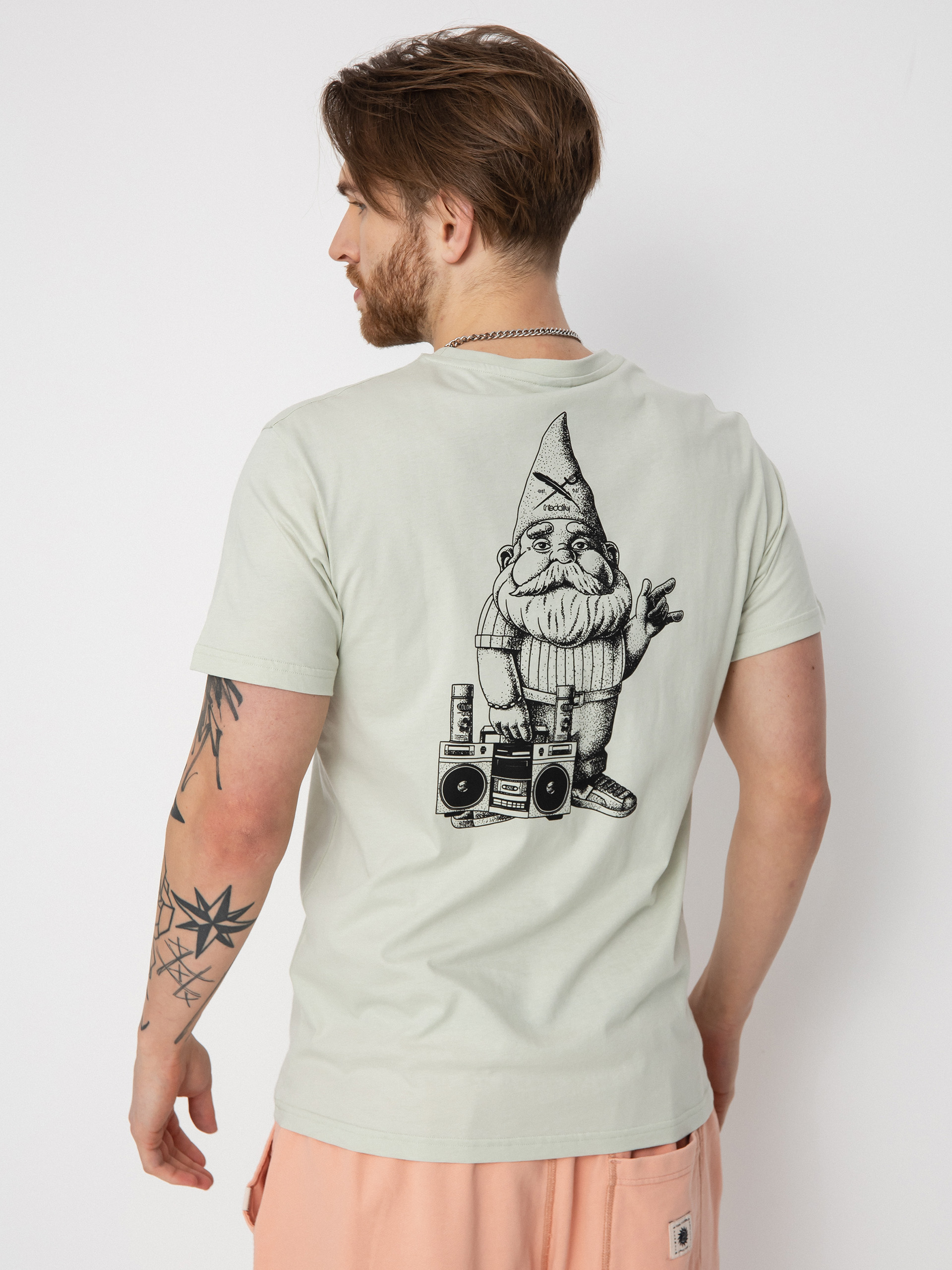 Tričko Iriedaily Garden Gnome (light sage)