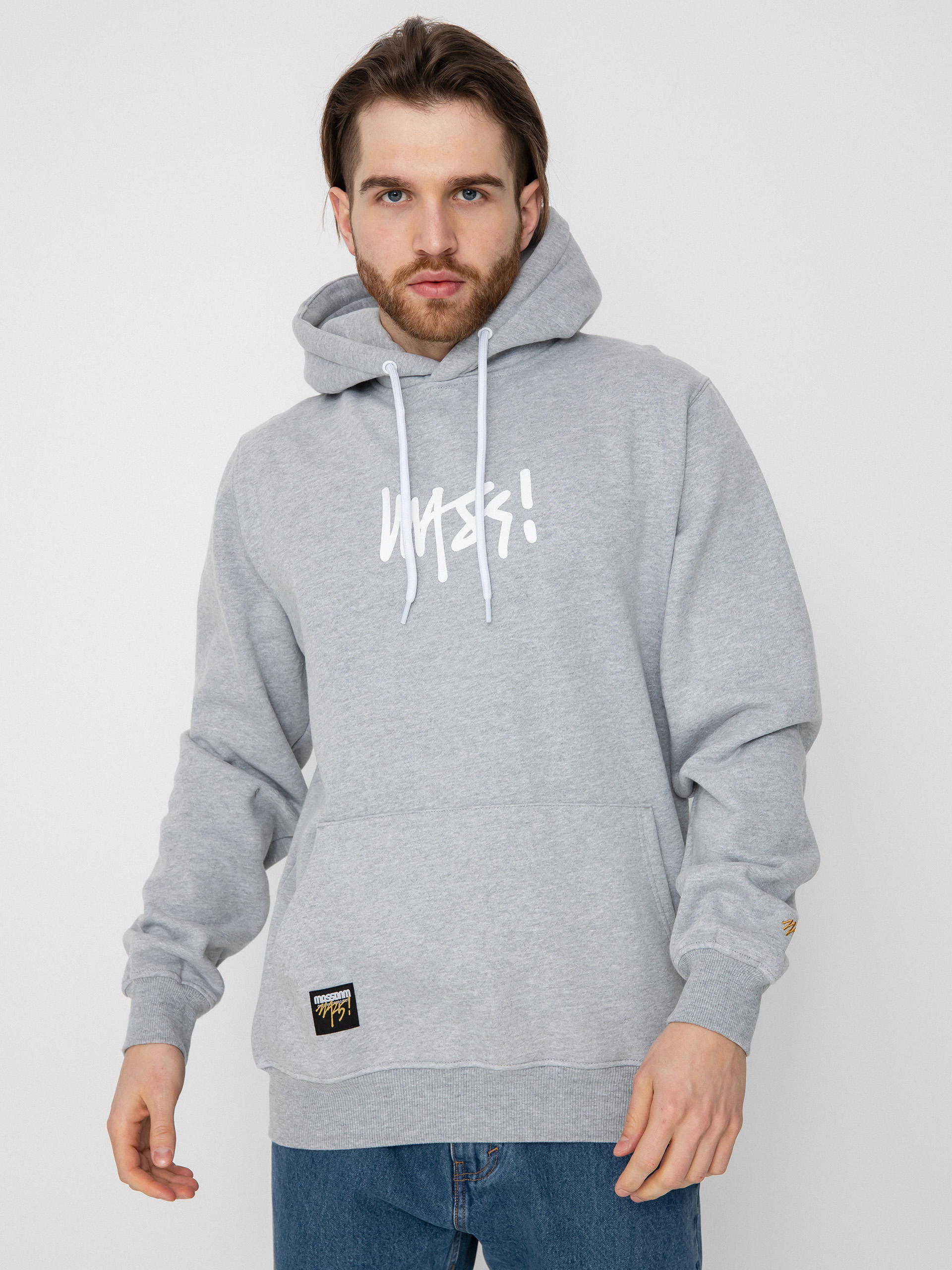 Mikina MassDnm Signature Medium Logo (heather grey)