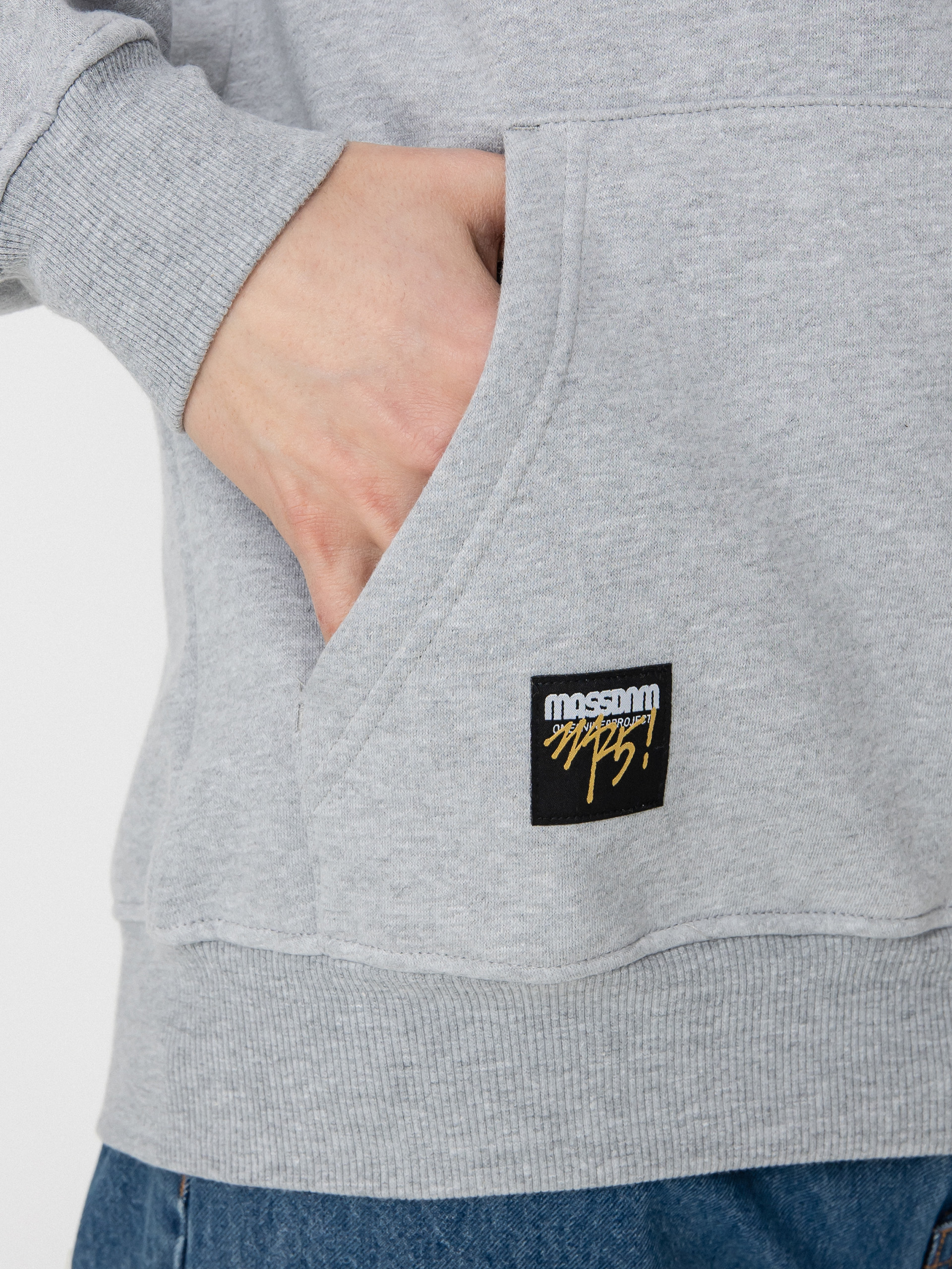 Mikina MassDnm Signature Medium Logo (heather grey)