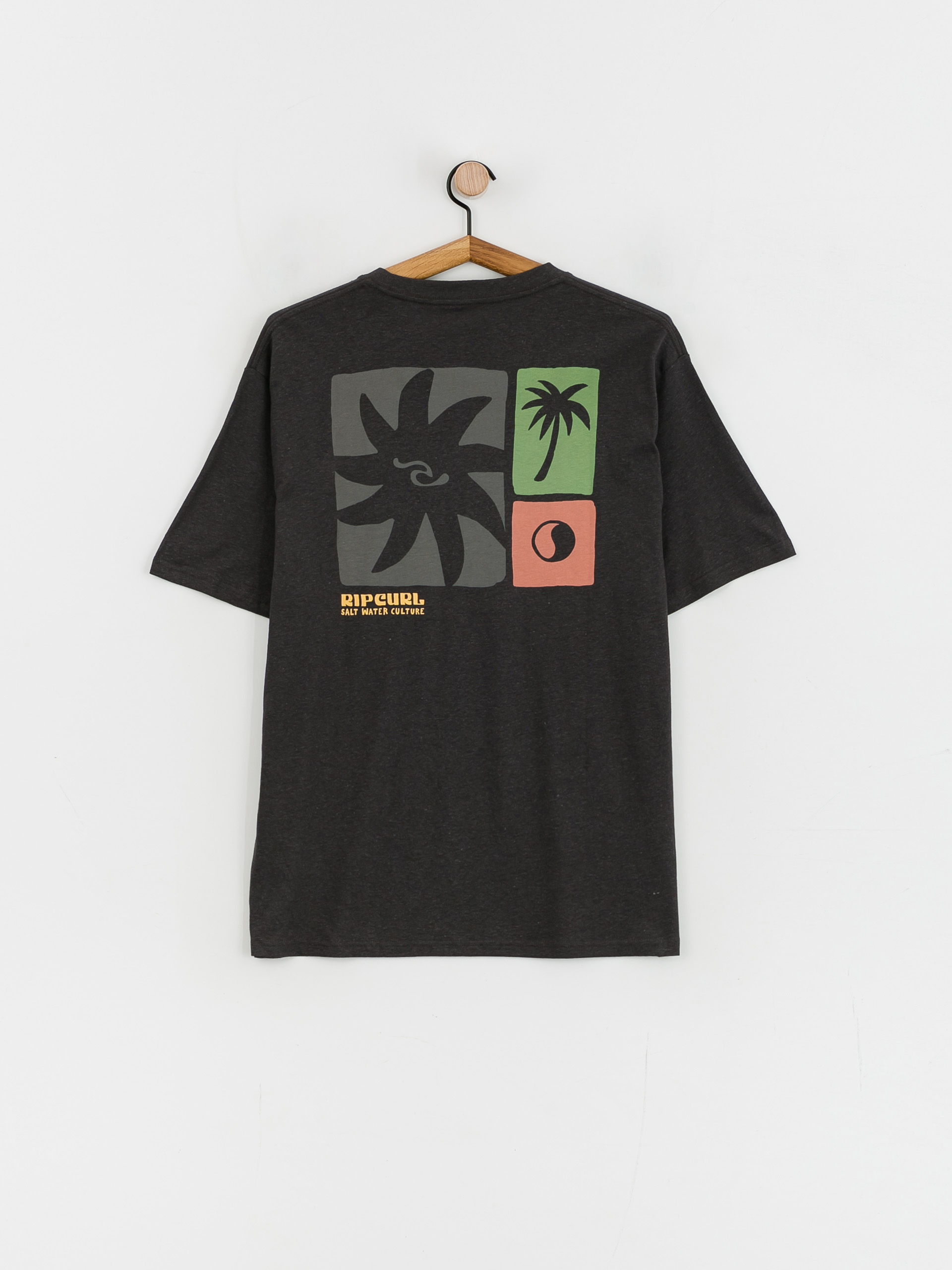 Tričko Rip Curl Swc Block Out (washed black)