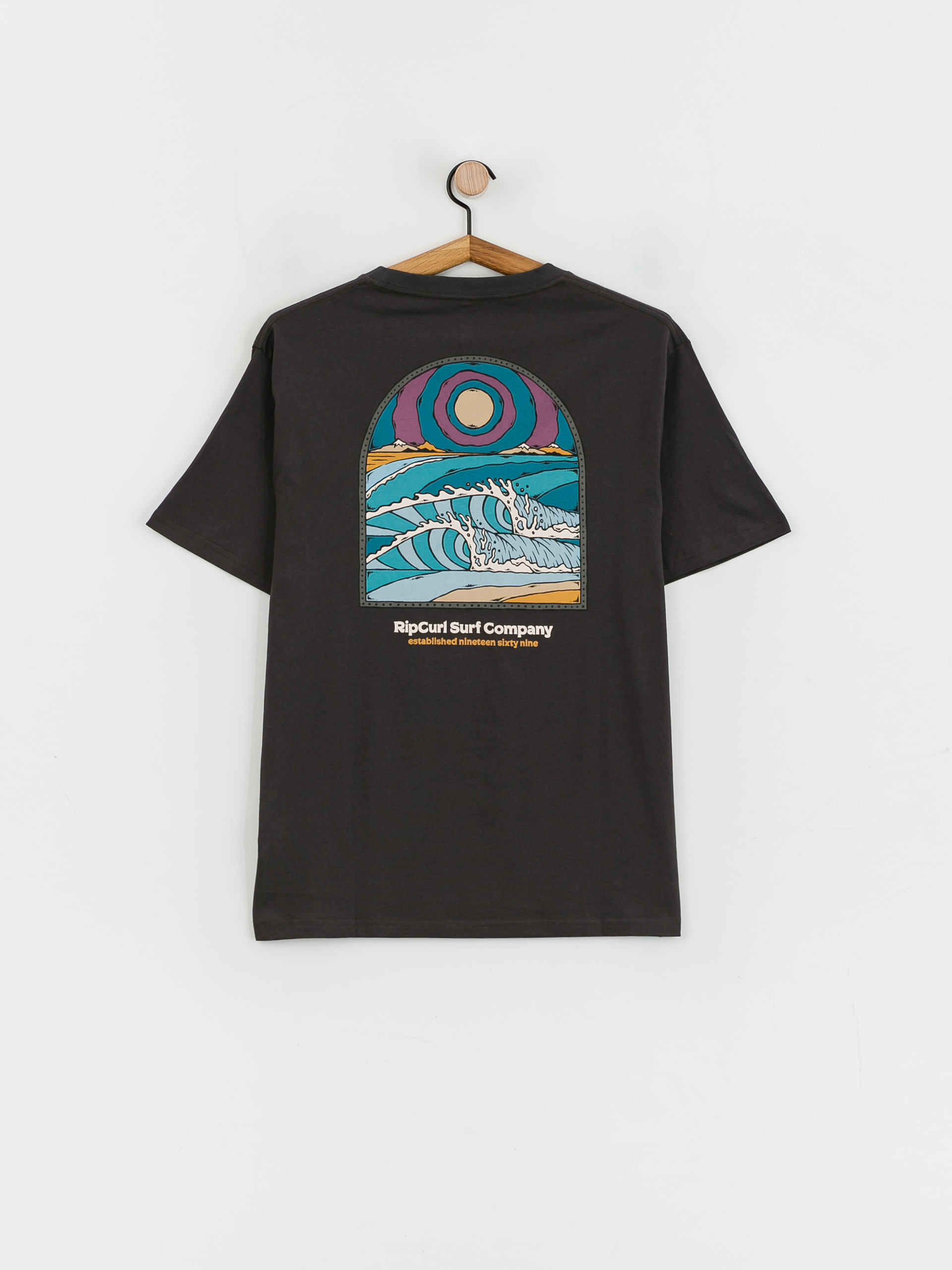 Tričko Rip Curl Blazed And Tubed (washed black)