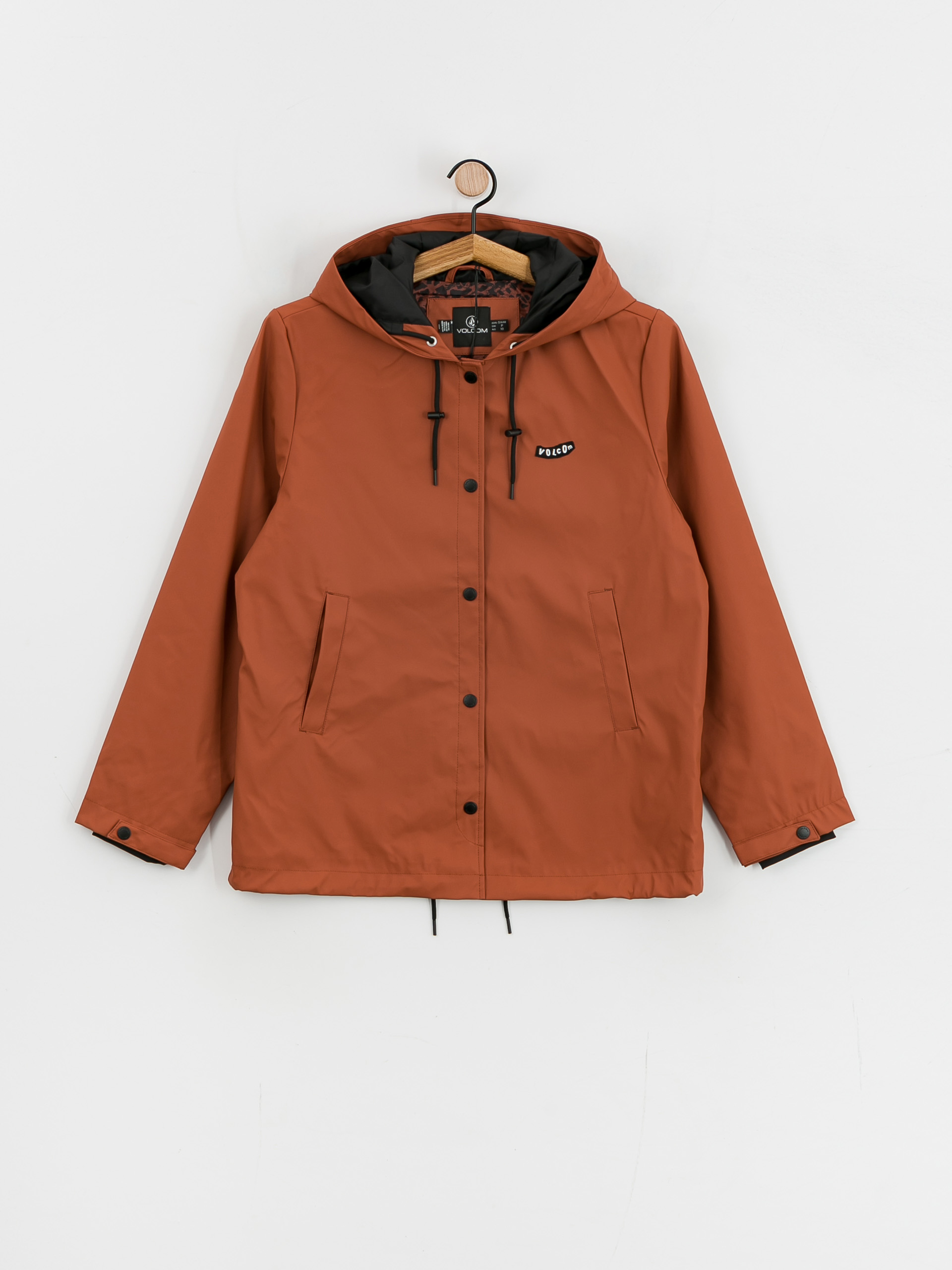 Bunda Volcom Sprain Dead Raincoat Wmn (dark clay)