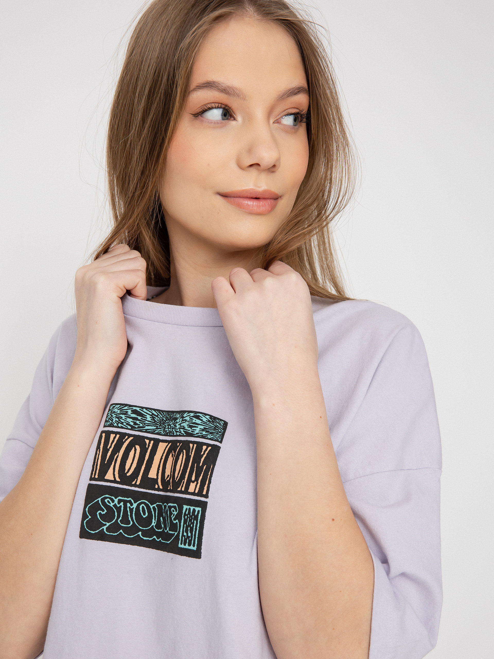 Tričko Volcom Drumstone Wmn (light orchid)