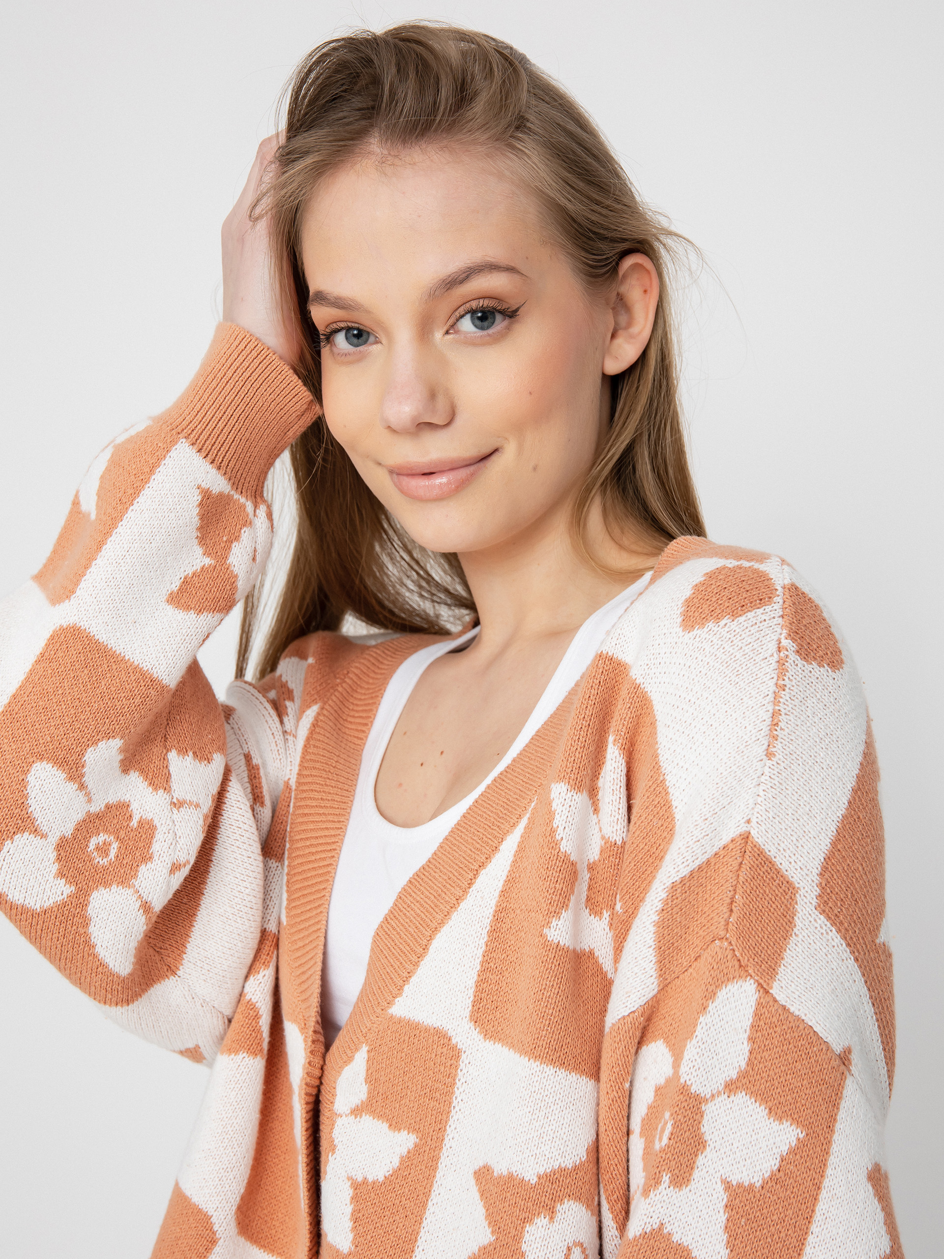 Svetr Roxy Million Glory Wmn (snow white one love check)