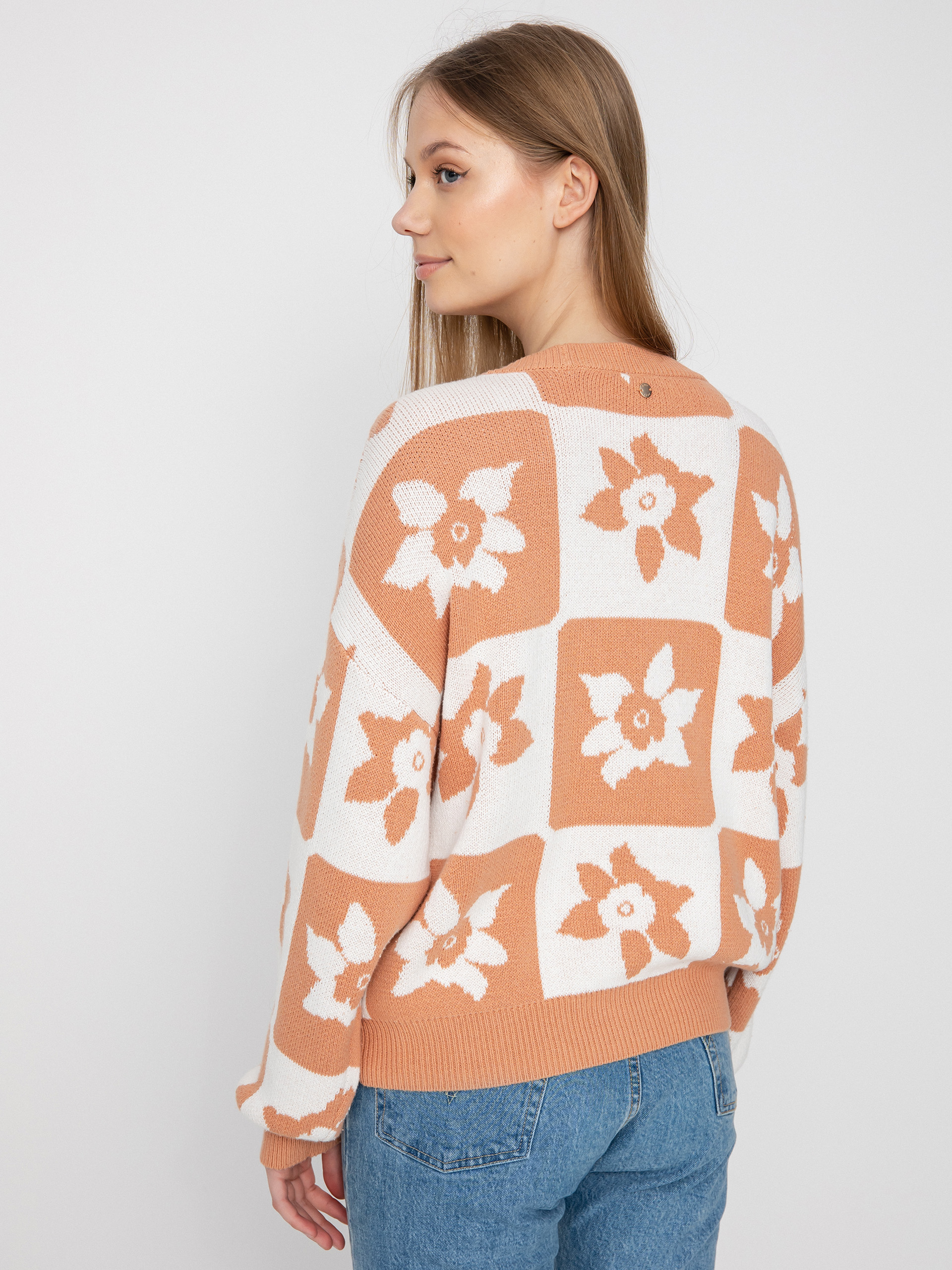 Svetr Roxy Million Glory Wmn (snow white one love check)