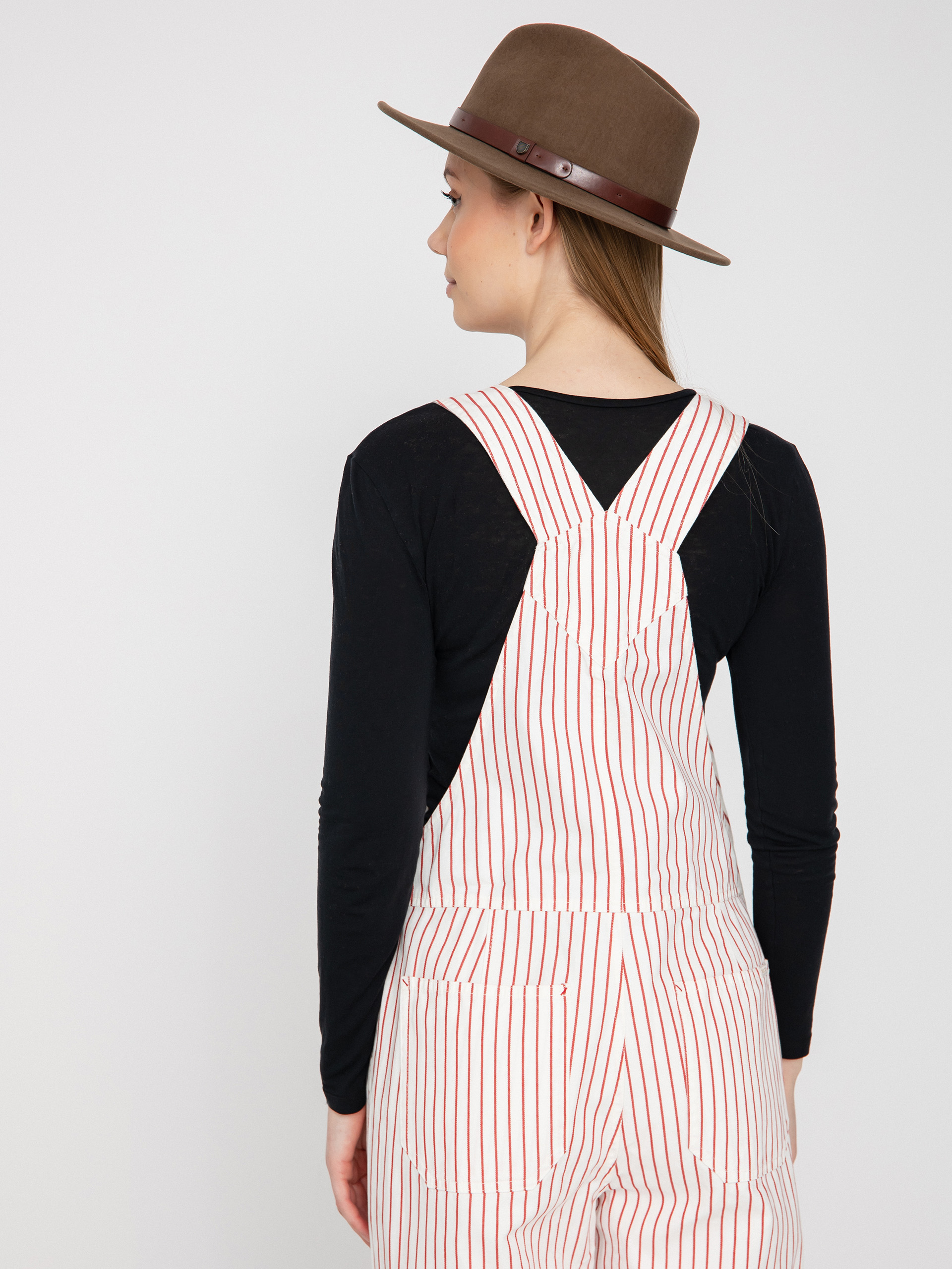 Kalhoty Brixton Costa Overall Wmn (aloha red)