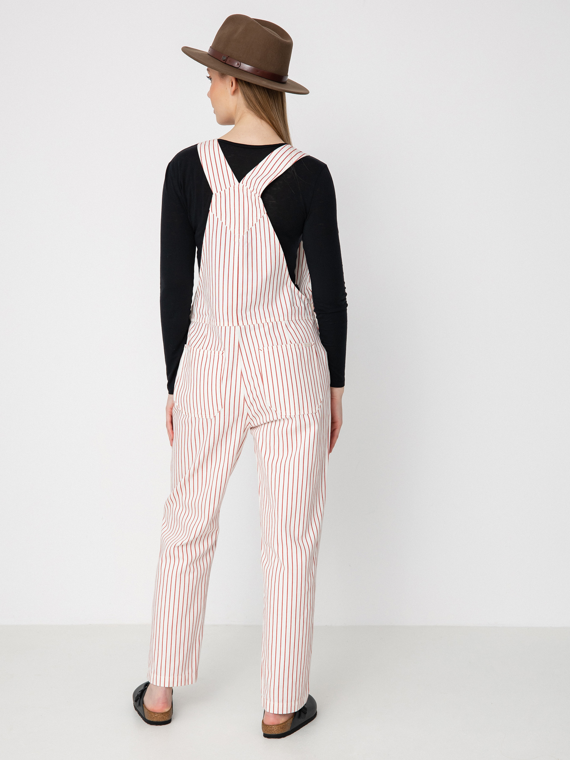 Kalhoty Brixton Costa Overall Wmn (aloha red)