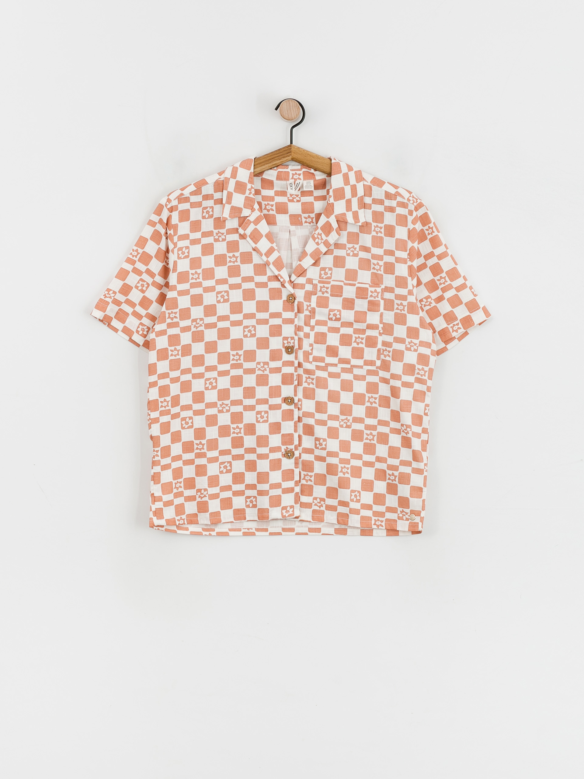 Košile Roxy Aloha Sunset Check Wmn (snow white sol power)