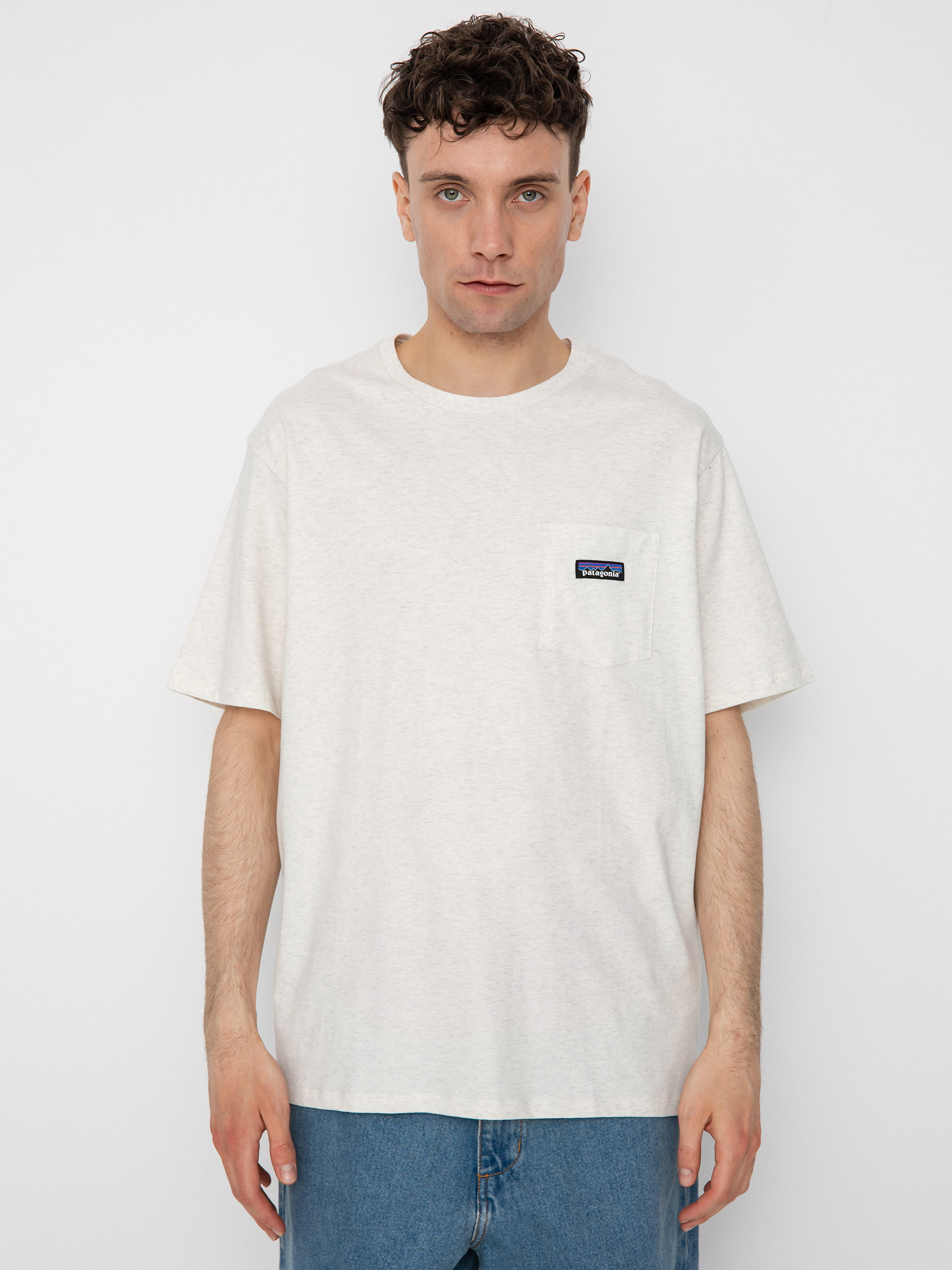 Tričko Patagonia Regenerative Organic Certified Cotton Lightweight Pocket (birch white)