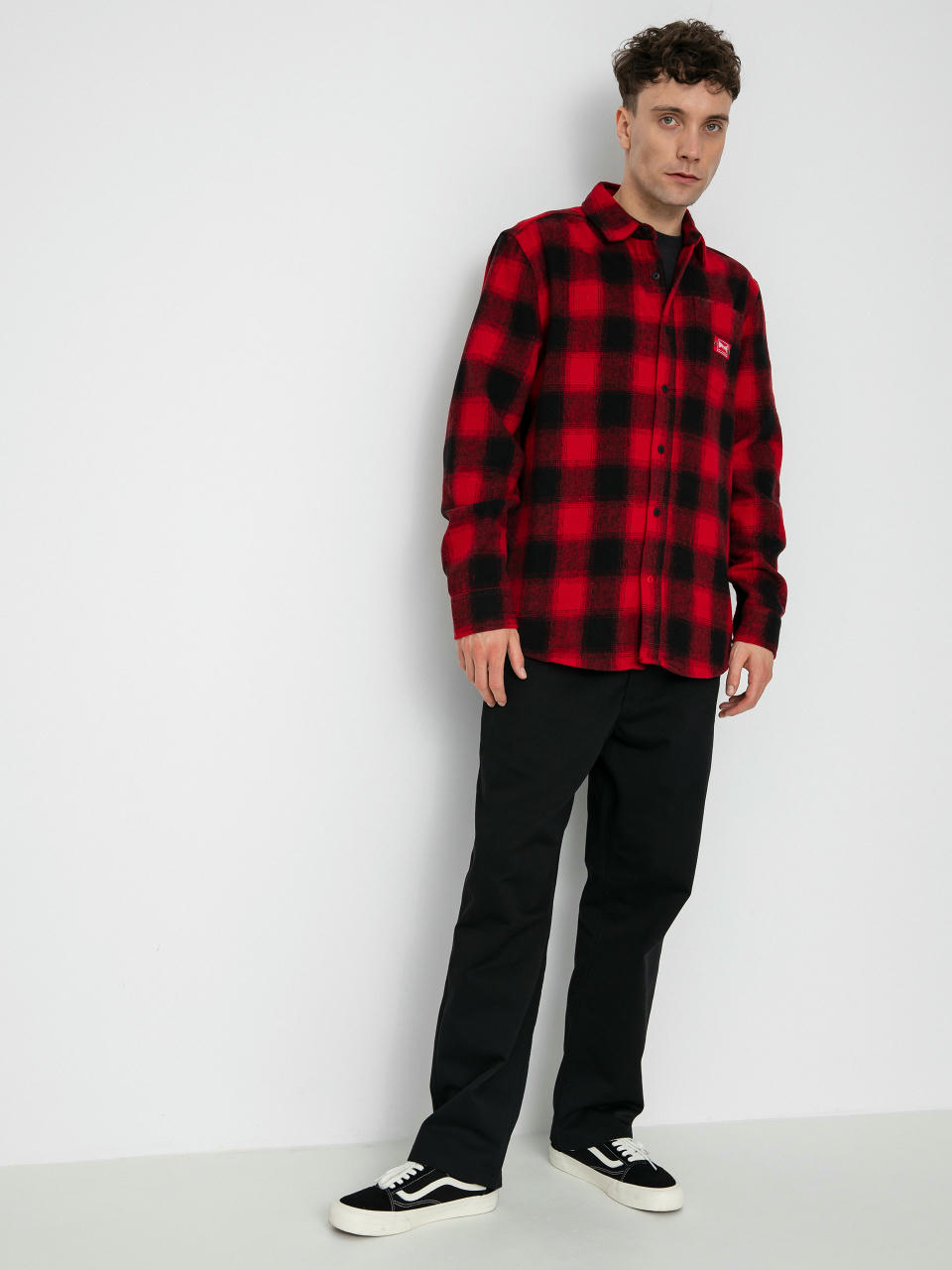 Košile Etnies Independent Flannel (red)