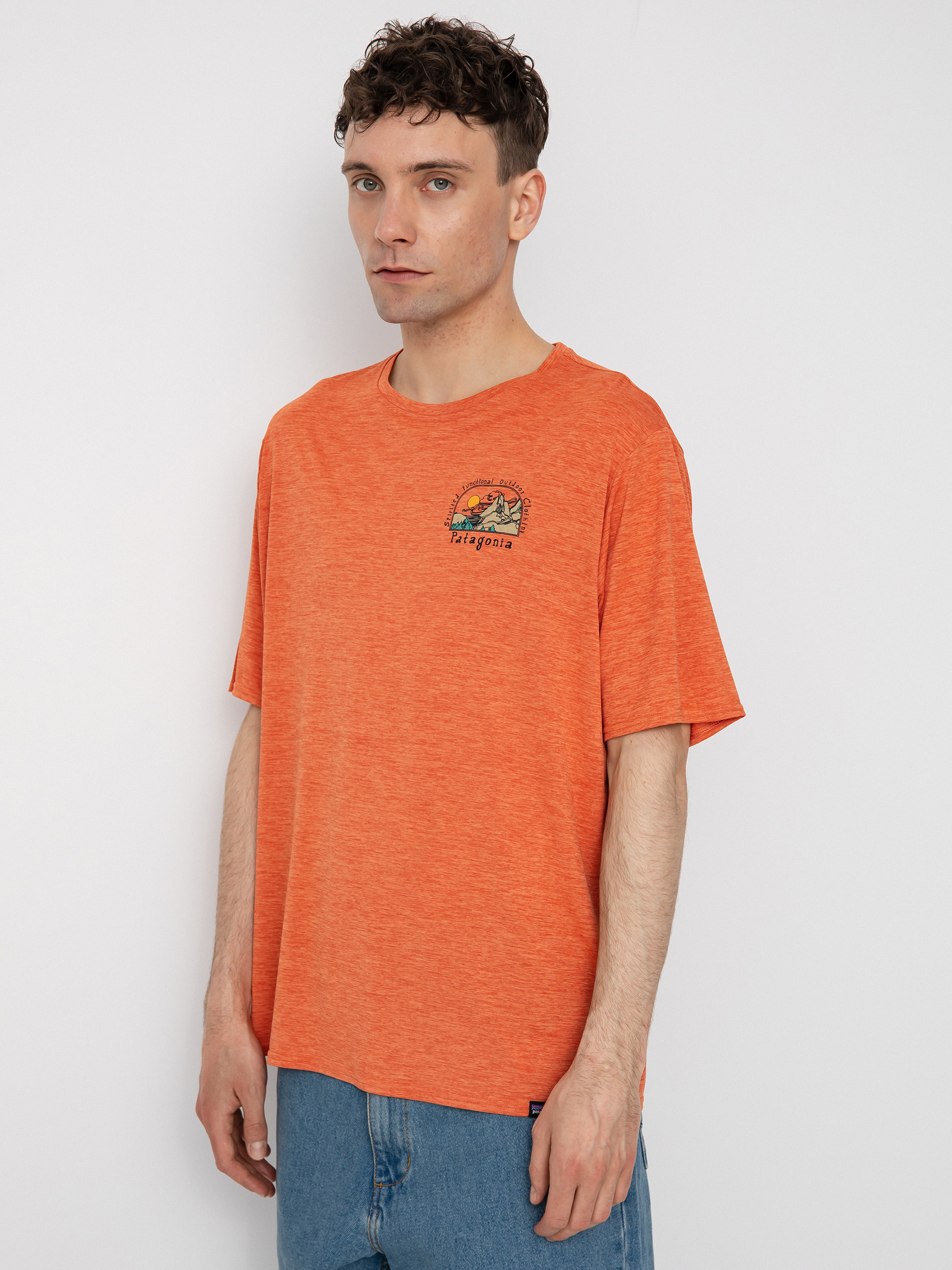 Tričko Patagonia Cap Cool Daily Graphic (lost and found/quartz coral x dye)